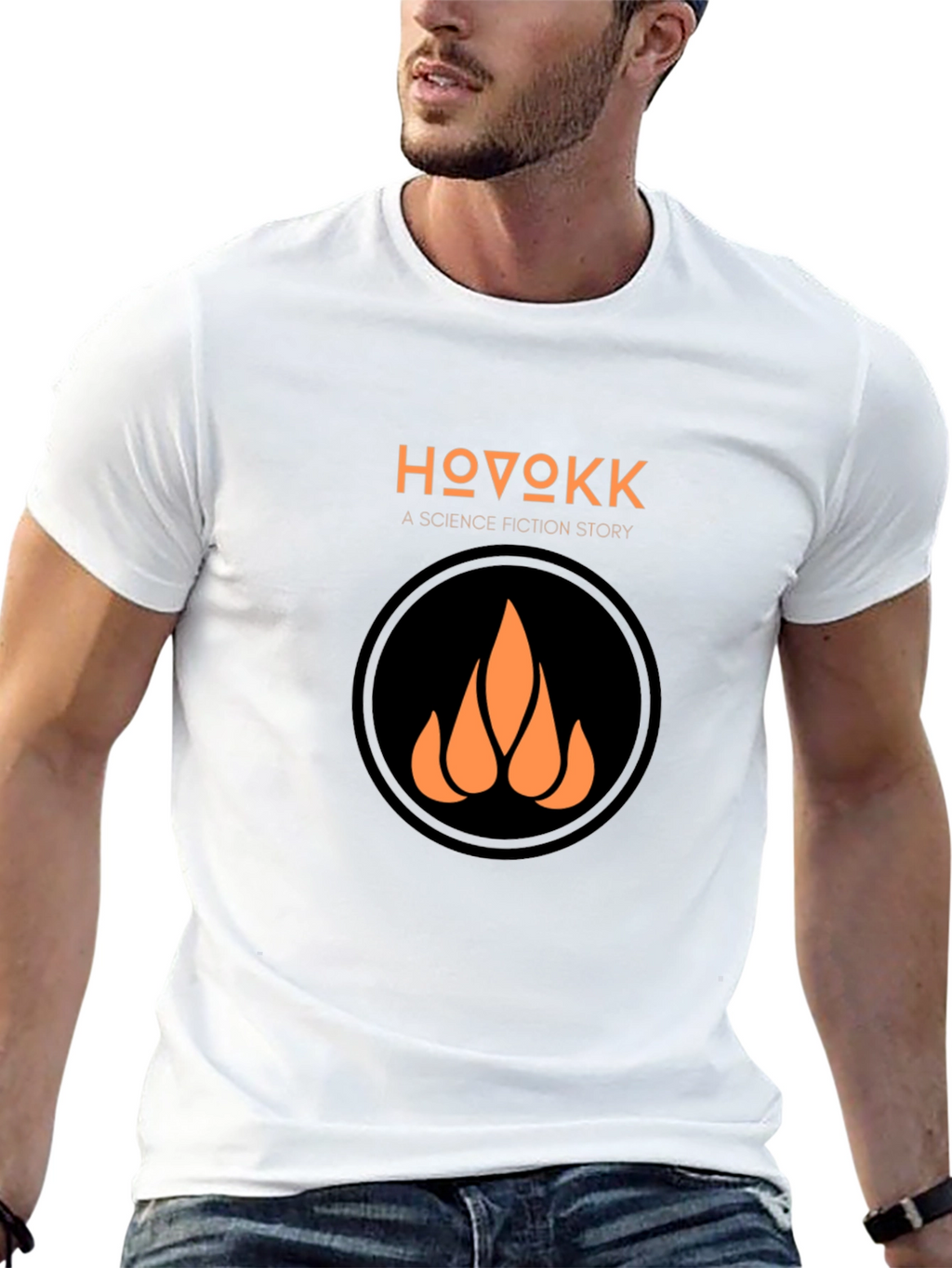 HOVOKK Science Fiction Story Black T-Shirt