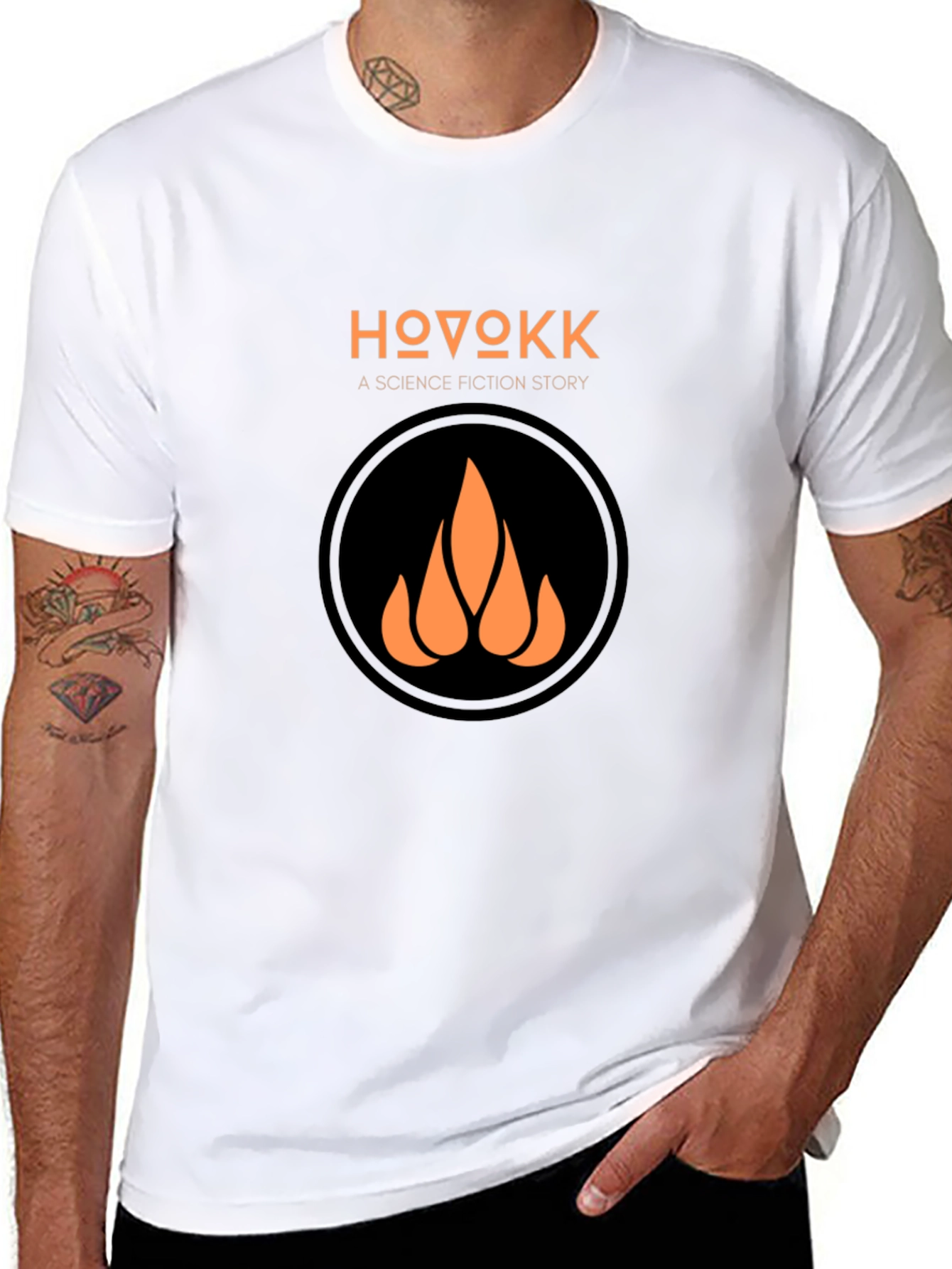 HOVOKK Science Fiction Story Black T-Shirt