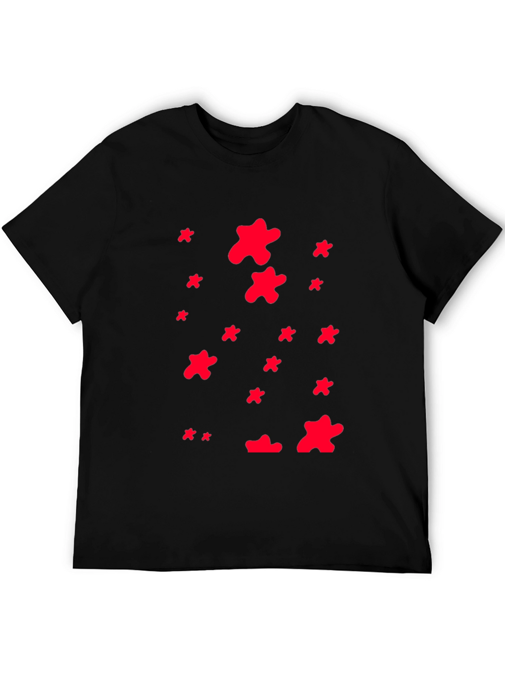 Abstract Print Crew Neck T-Shirt