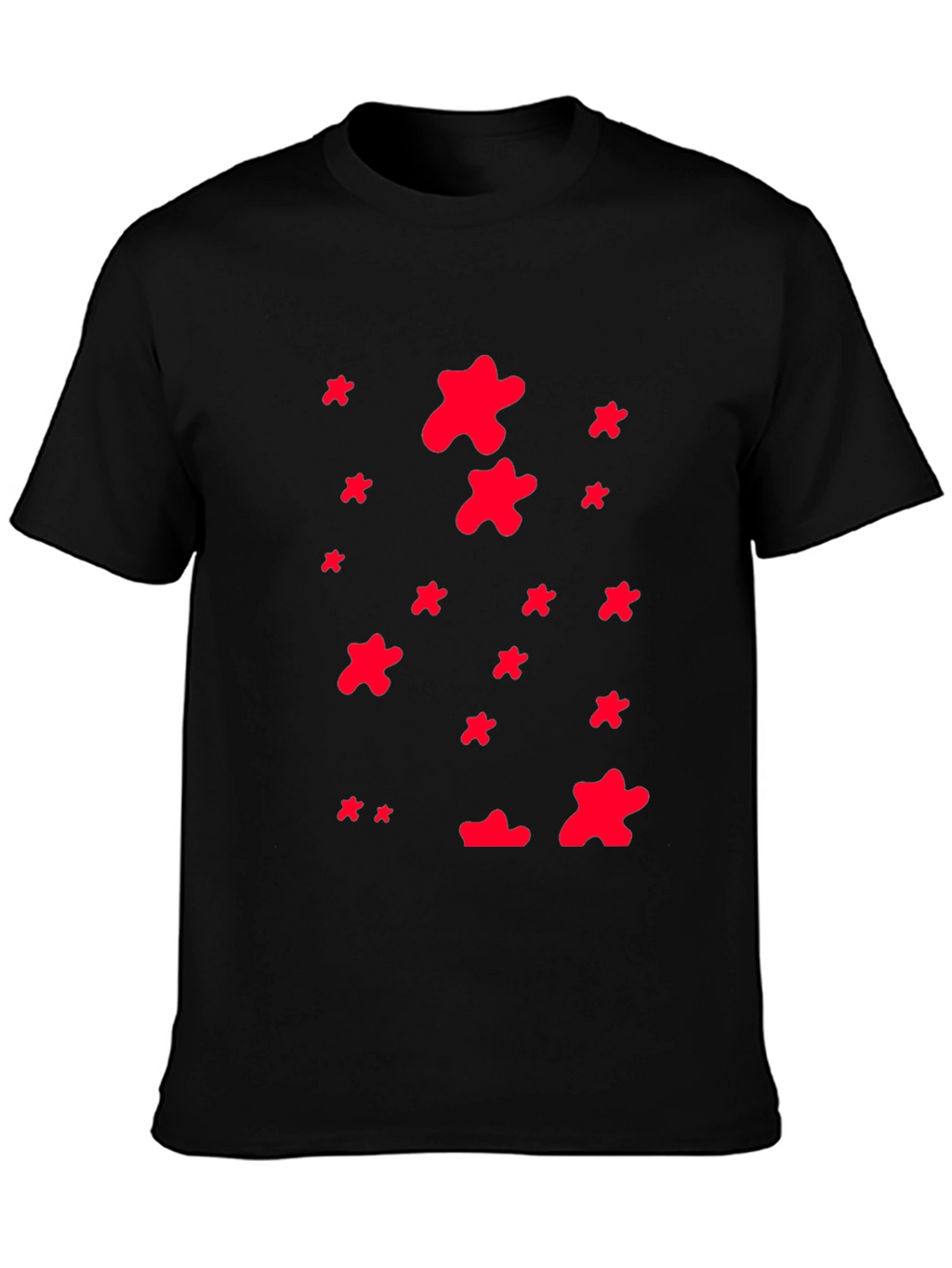 Abstract Print Crew Neck T-Shirt