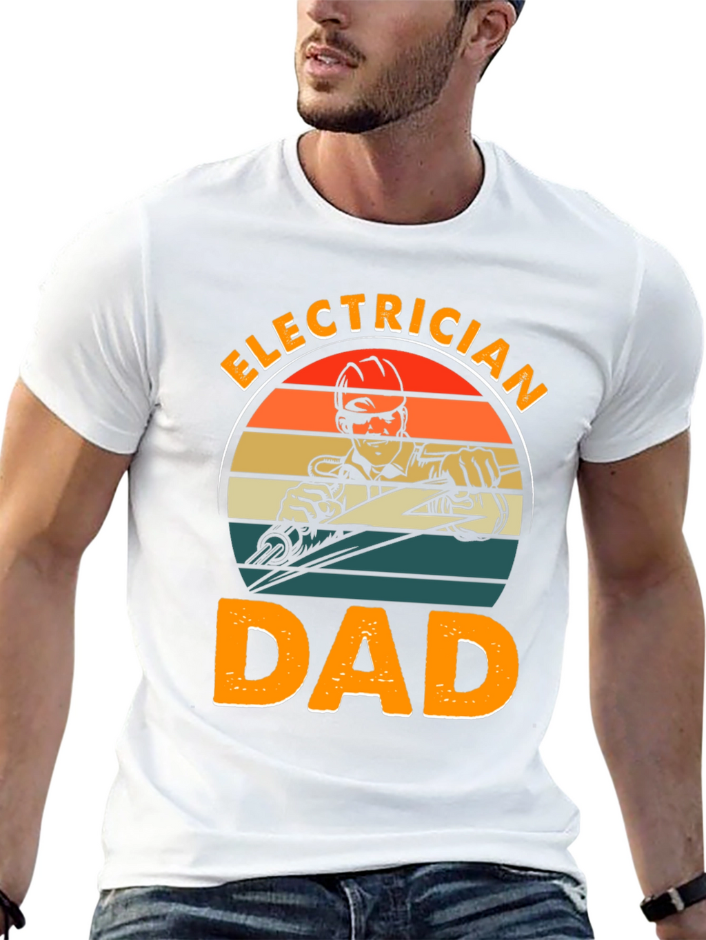 Electrician Dad Graphic T-Shirt