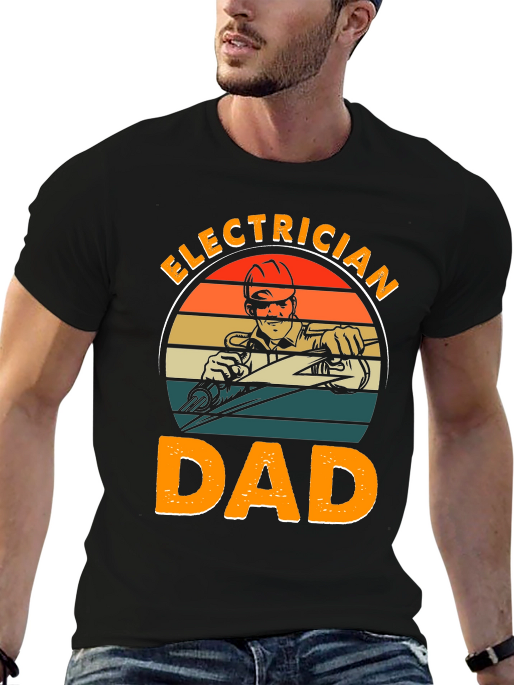 Electrician Dad Graphic T-Shirt