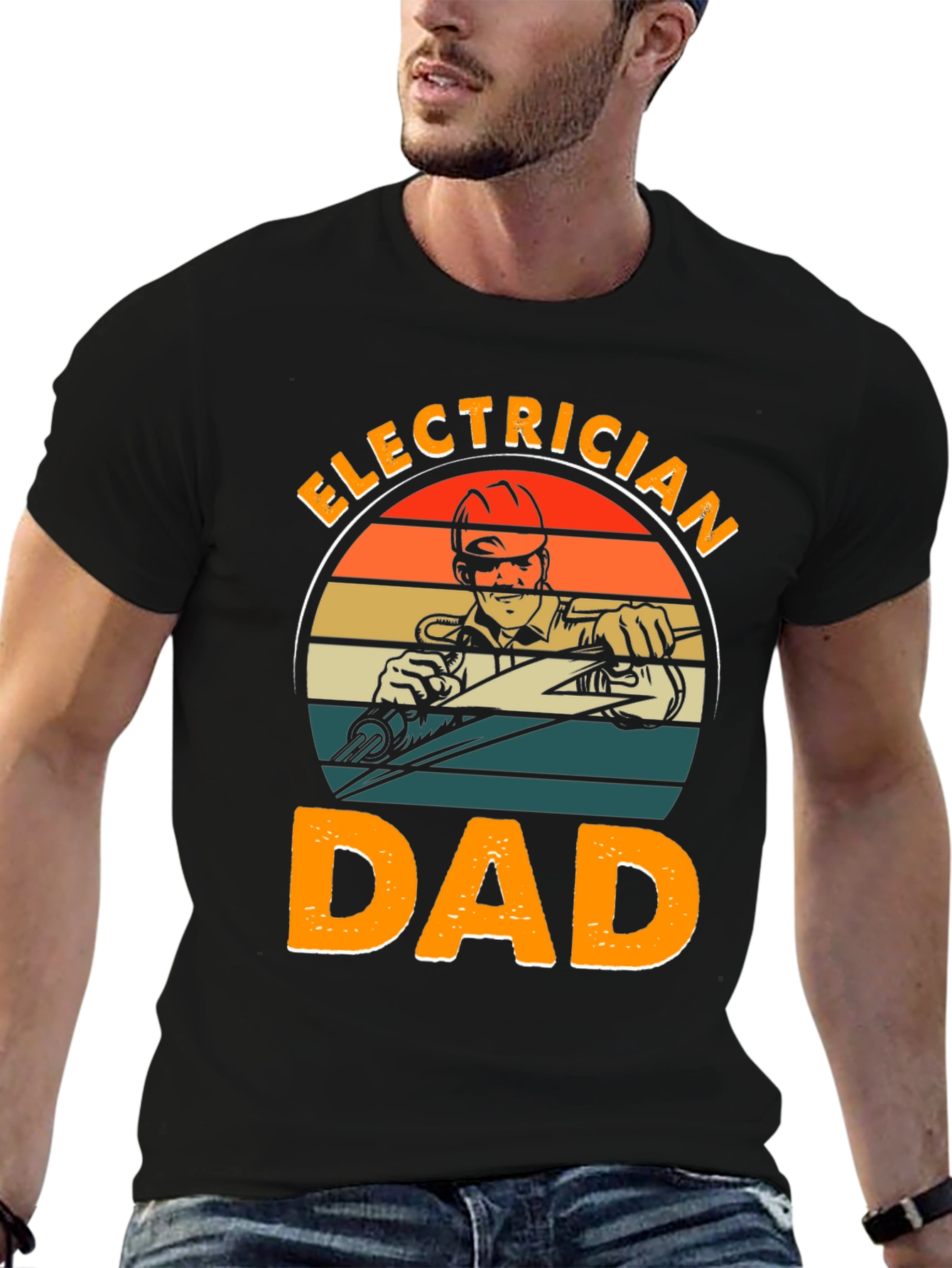 Electrician Dad Graphic T-Shirt