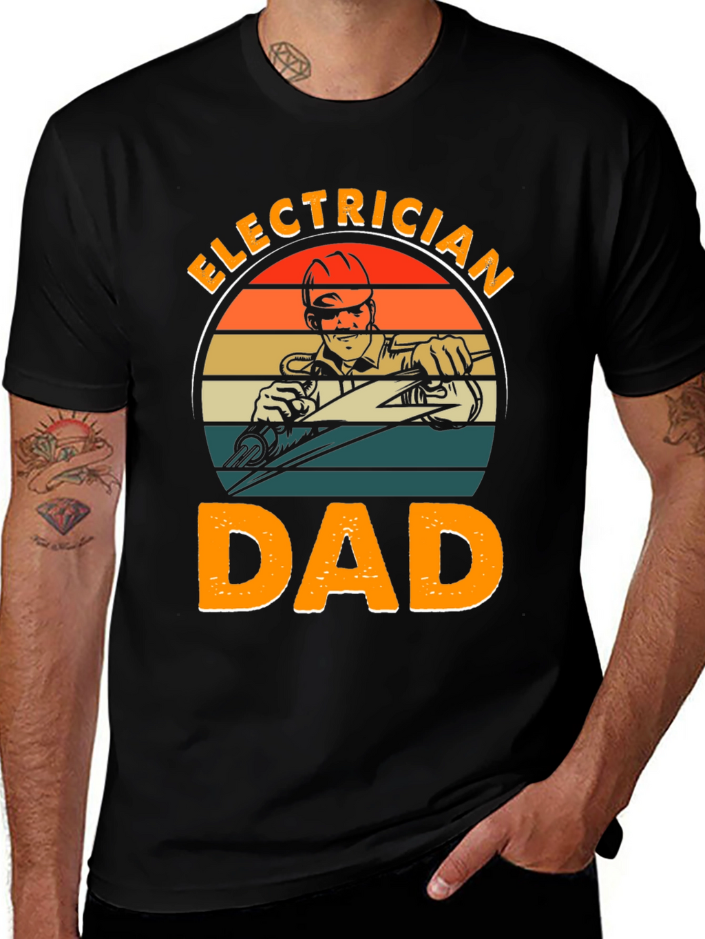 Electrician Dad Graphic T-Shirt