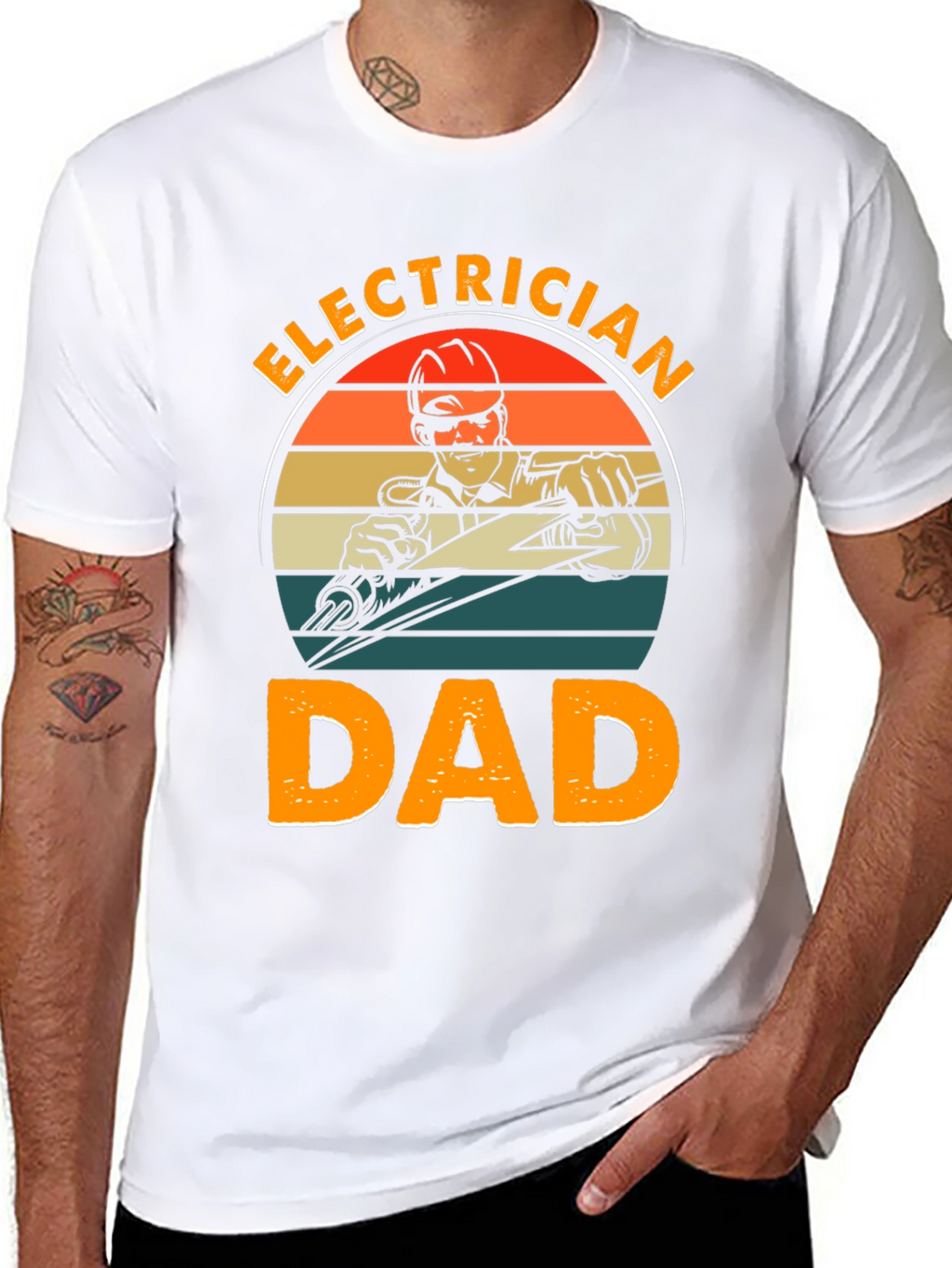 Electrician Dad Graphic T-Shirt