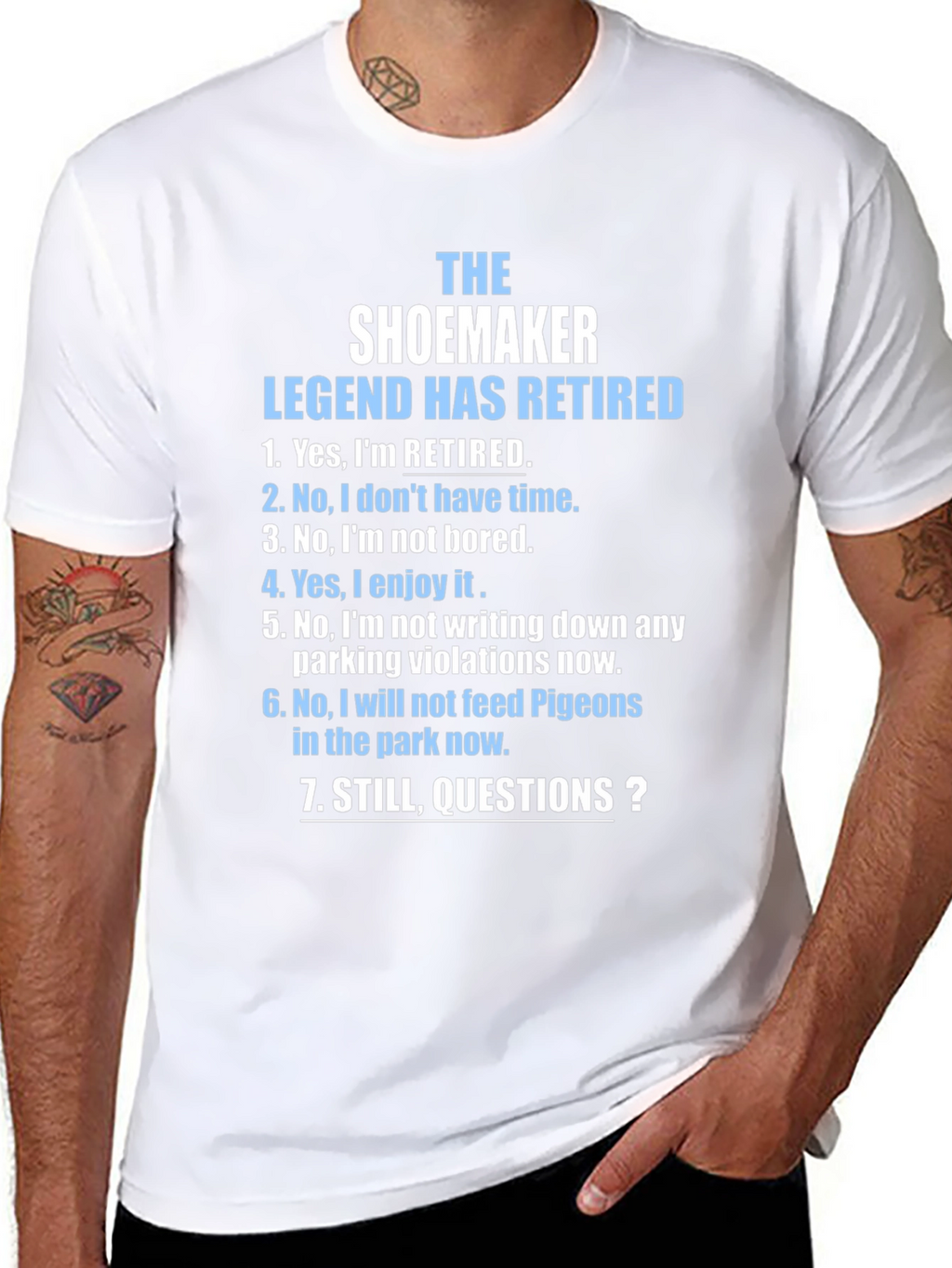 Retired Shoemaker Legend Black Graphic T-Shirt