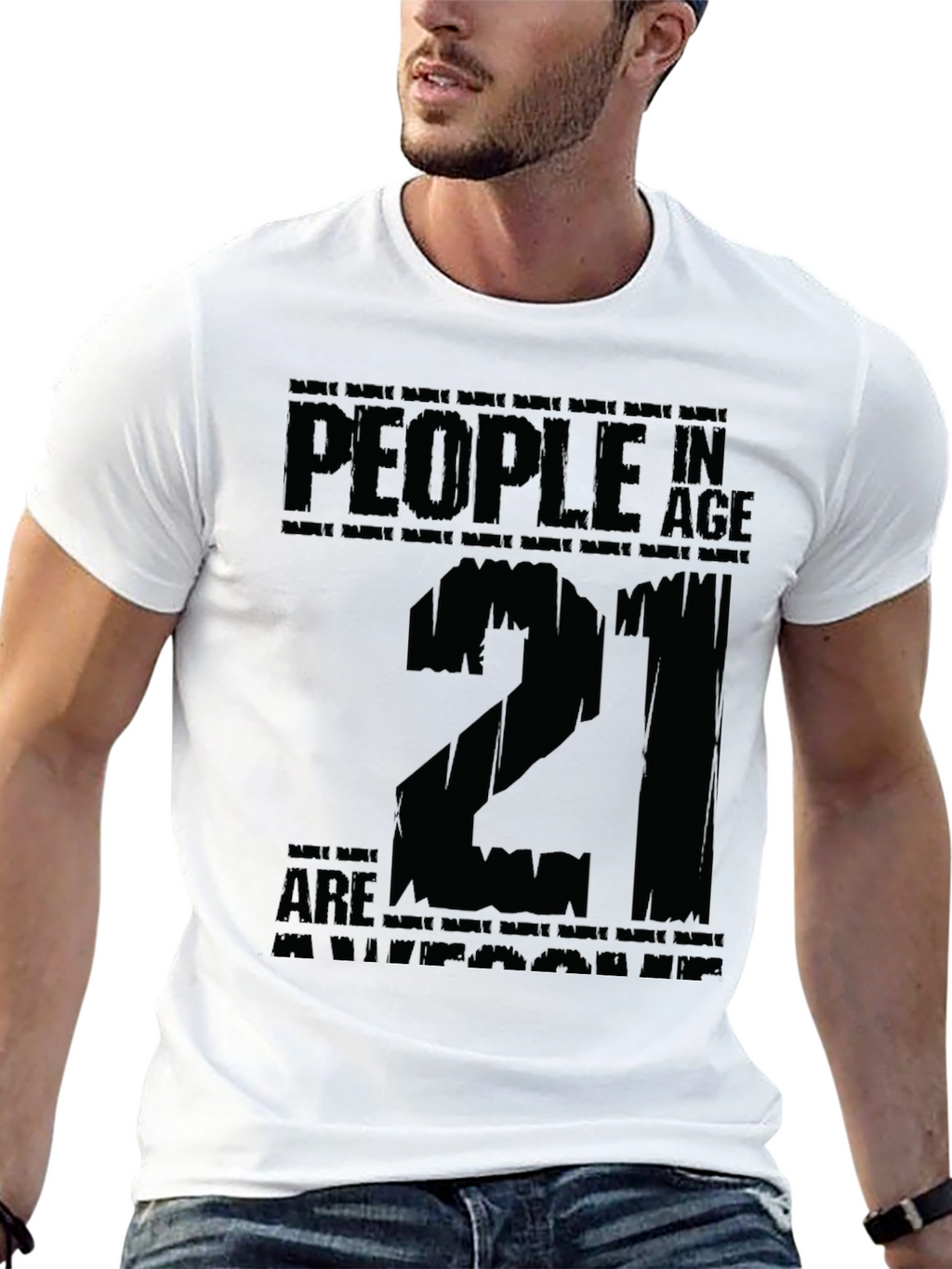 21st Birthday T-Shirt - People in Age Twenty One