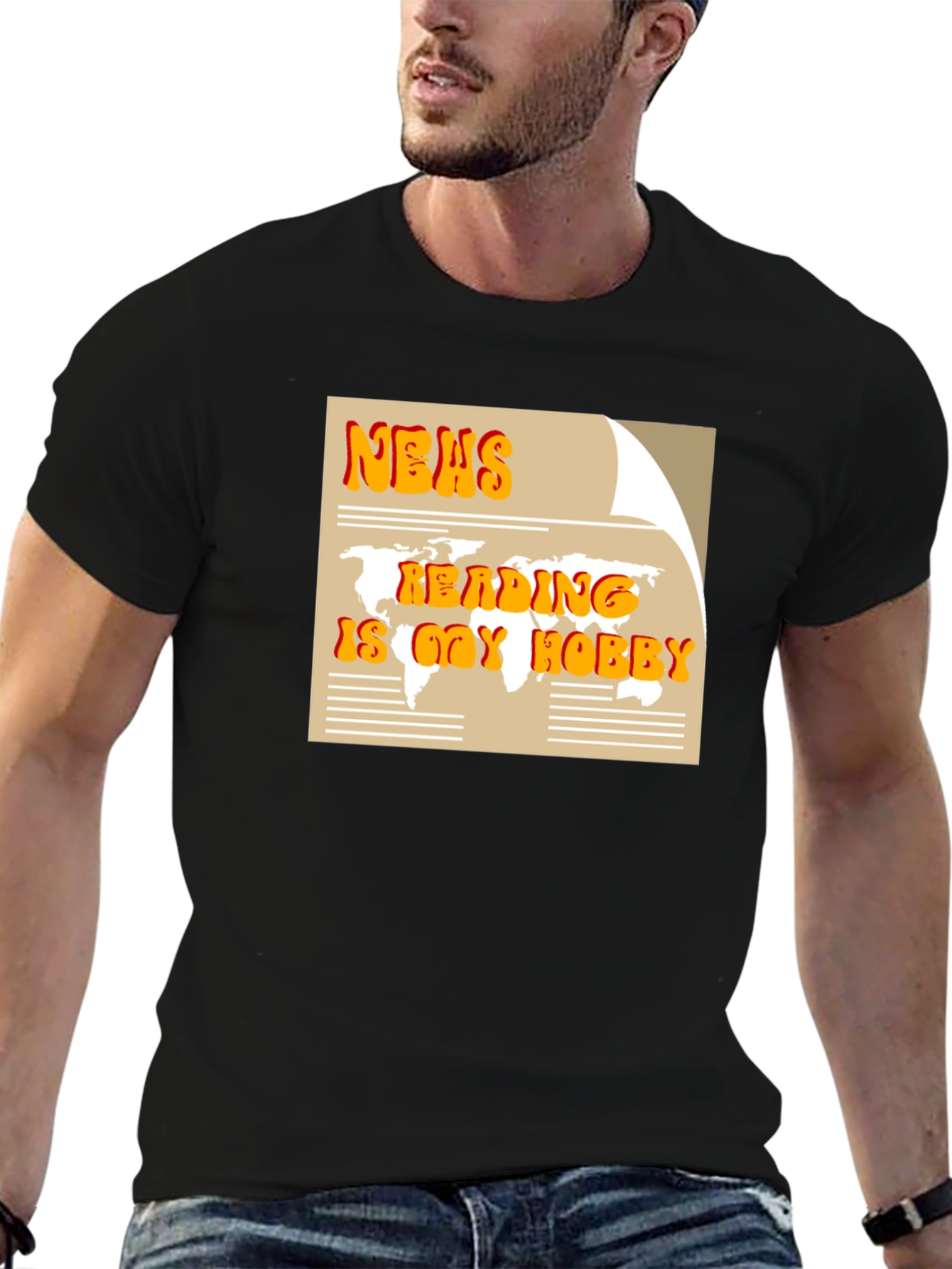 News Reading is My Hobby Graphic T-Shirt