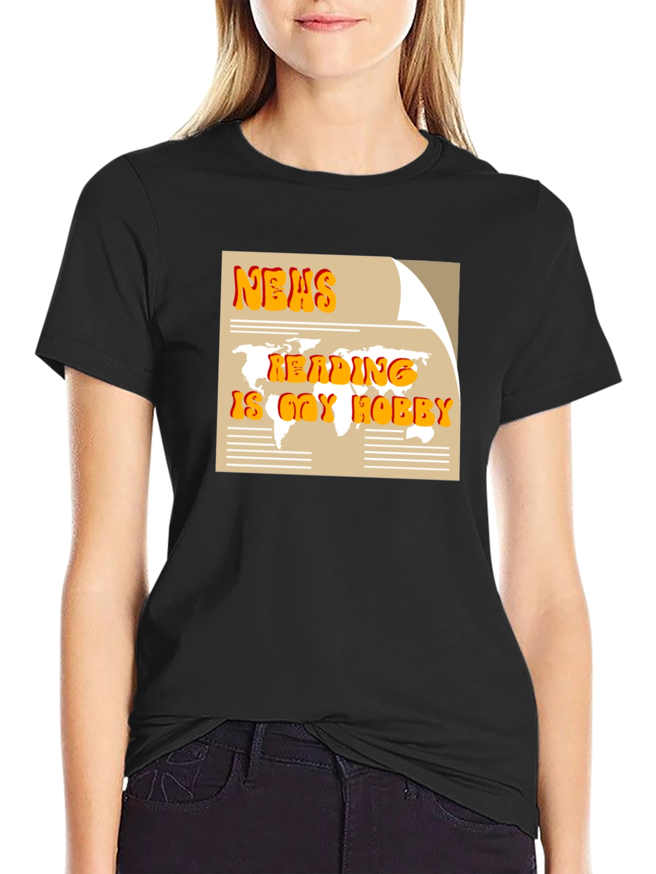 News Reading is My Hobby Graphic T-Shirt