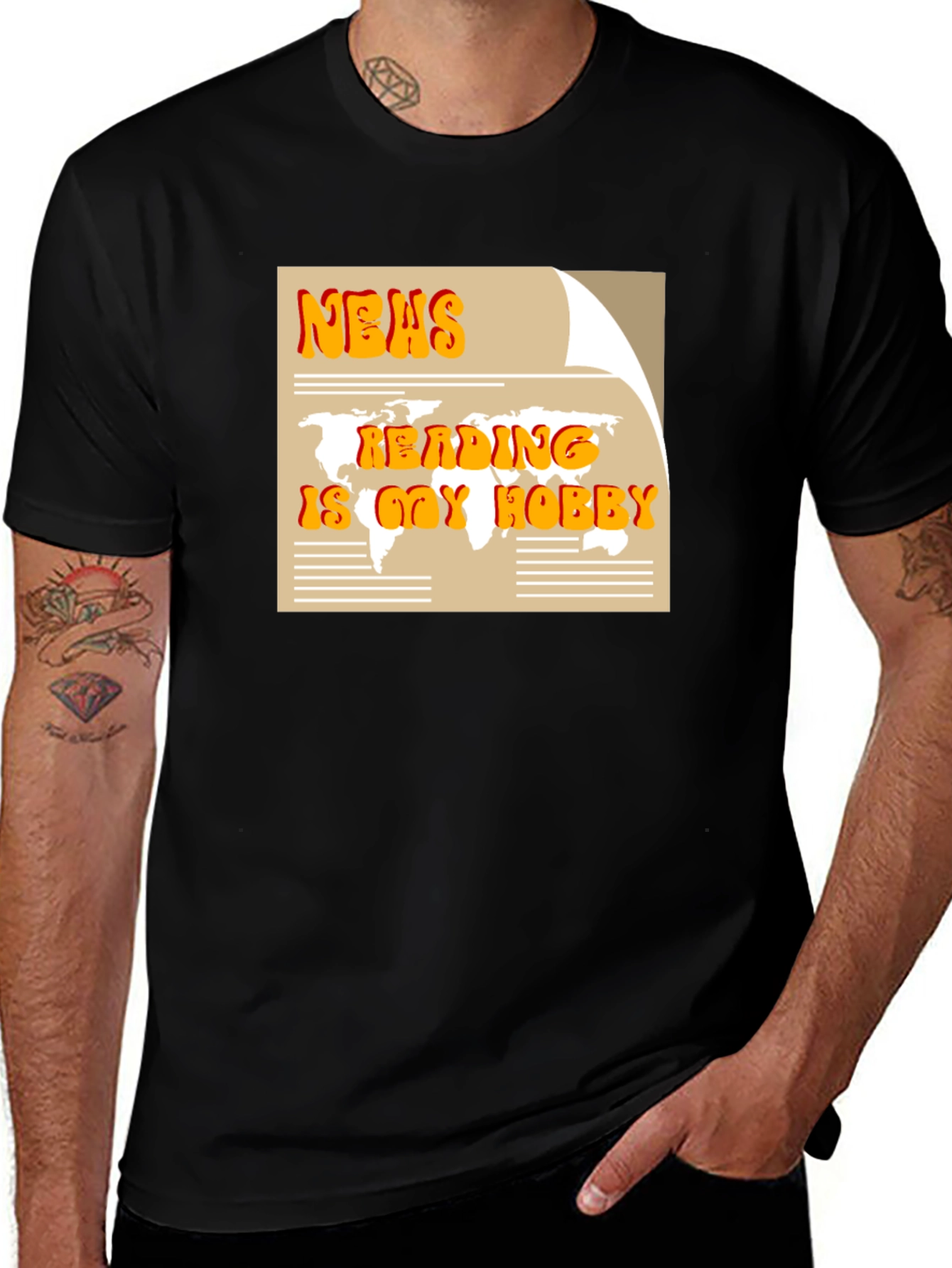 News Reading is My Hobby Graphic T-Shirt