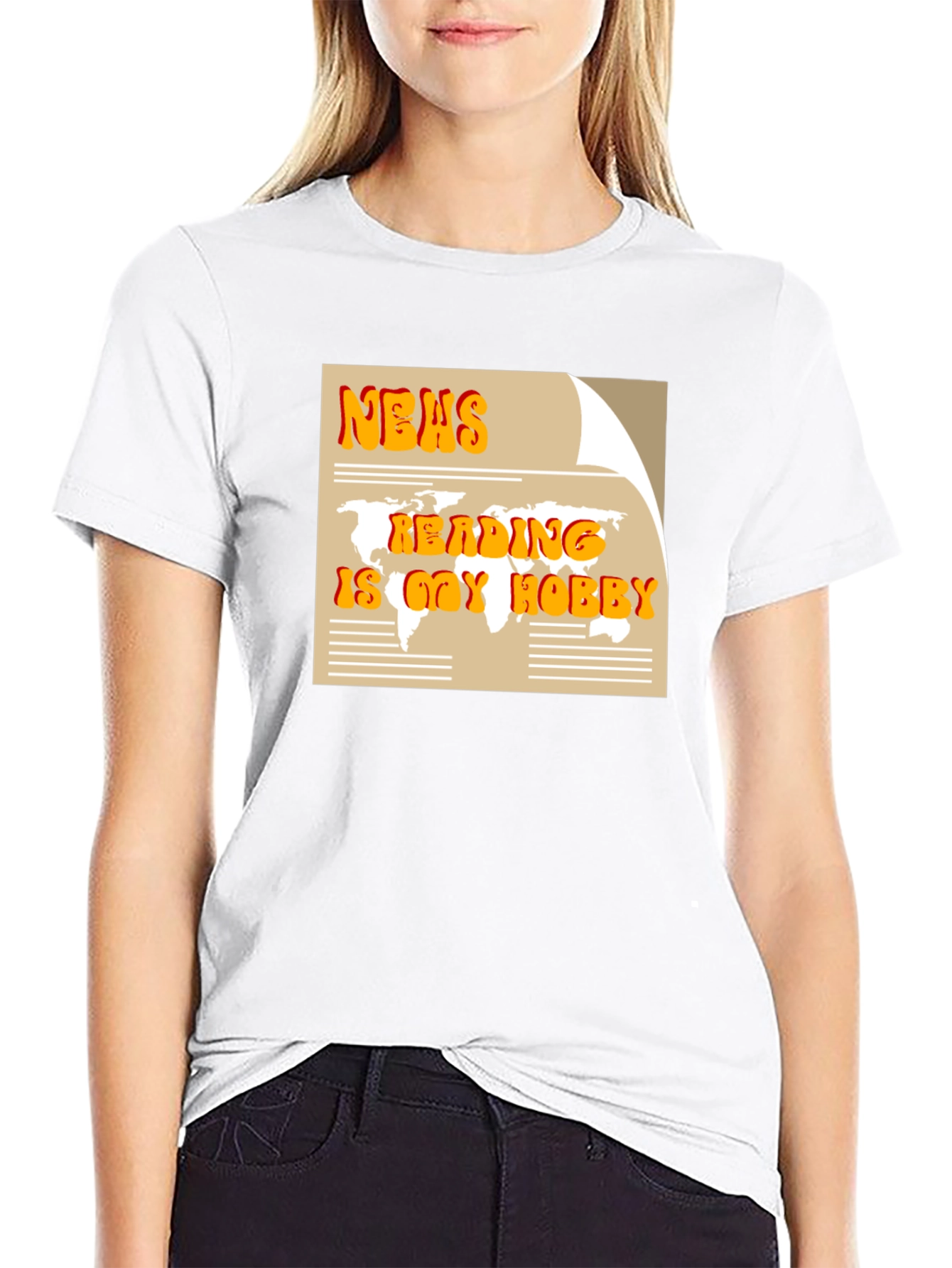 News Reading is My Hobby Graphic T-Shirt