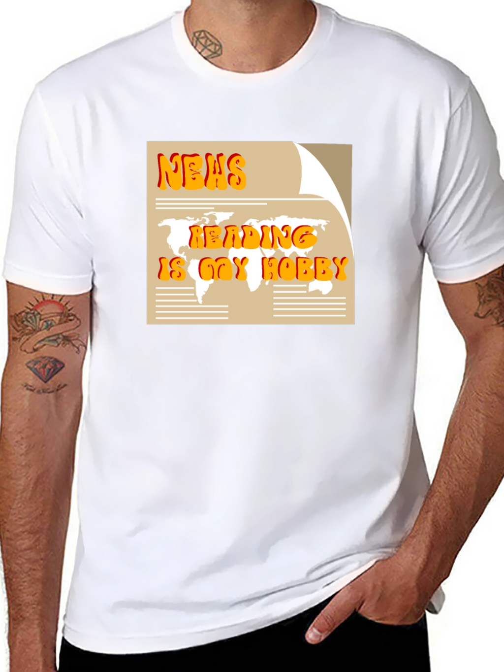 News Reading is My Hobby Graphic T-Shirt