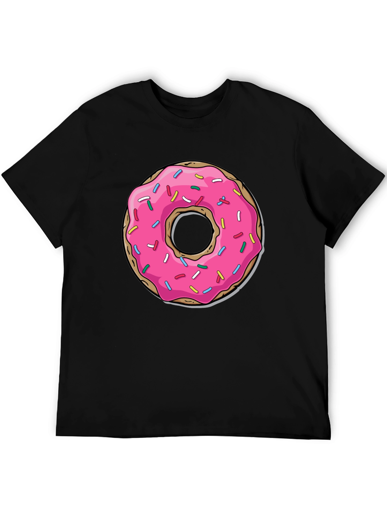 Pink Donut Graphic Tee - Casual Fun Style