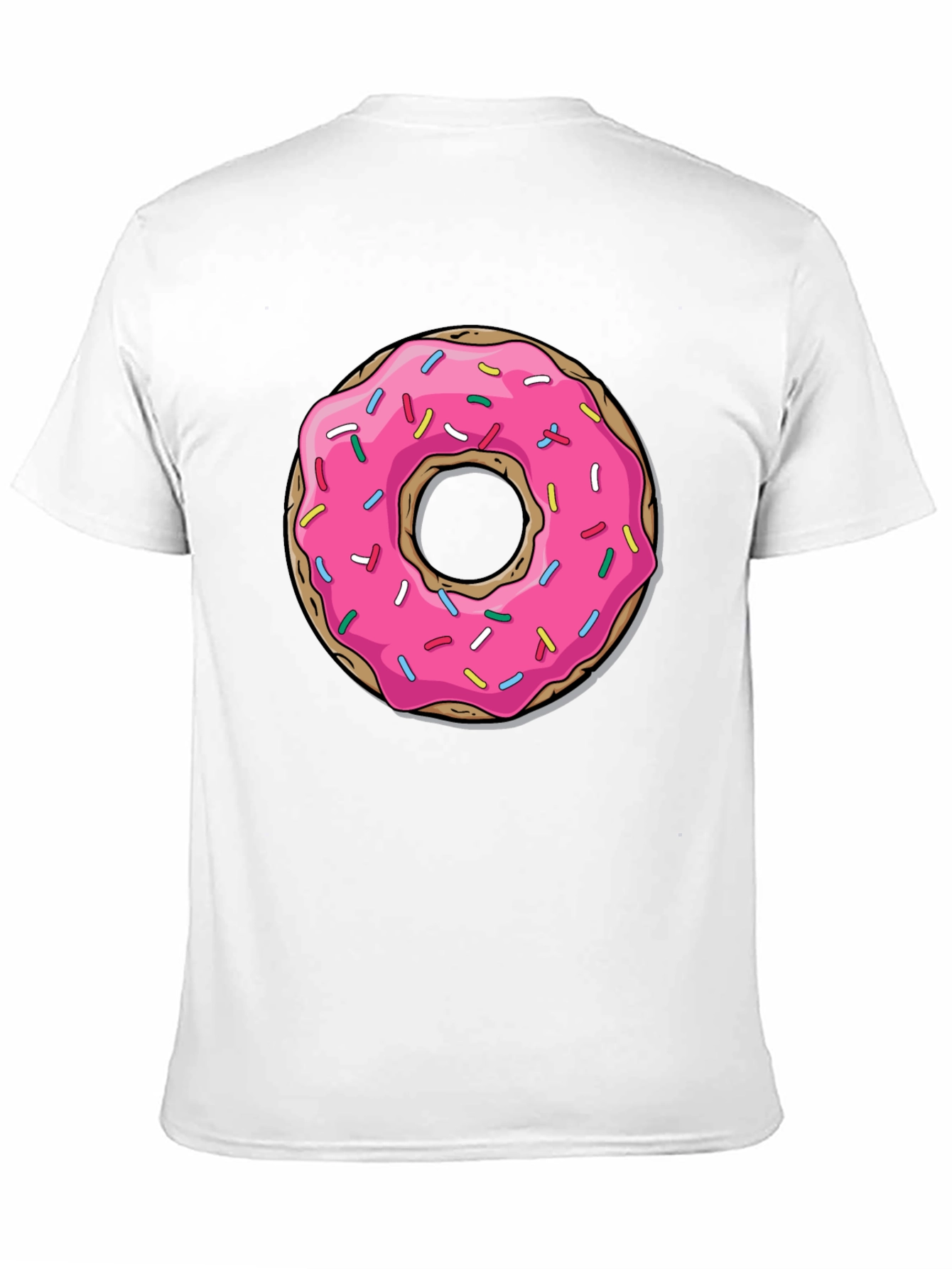 Pink Donut Graphic Tee - Casual Fun Style