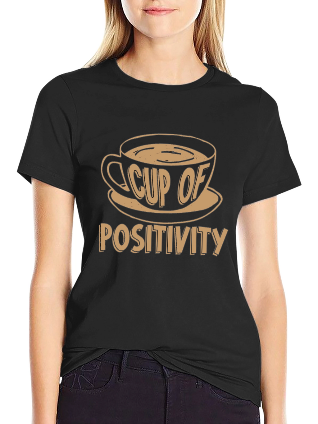 Cup of Positivity Graphic Tee - Motivational T-Shirt