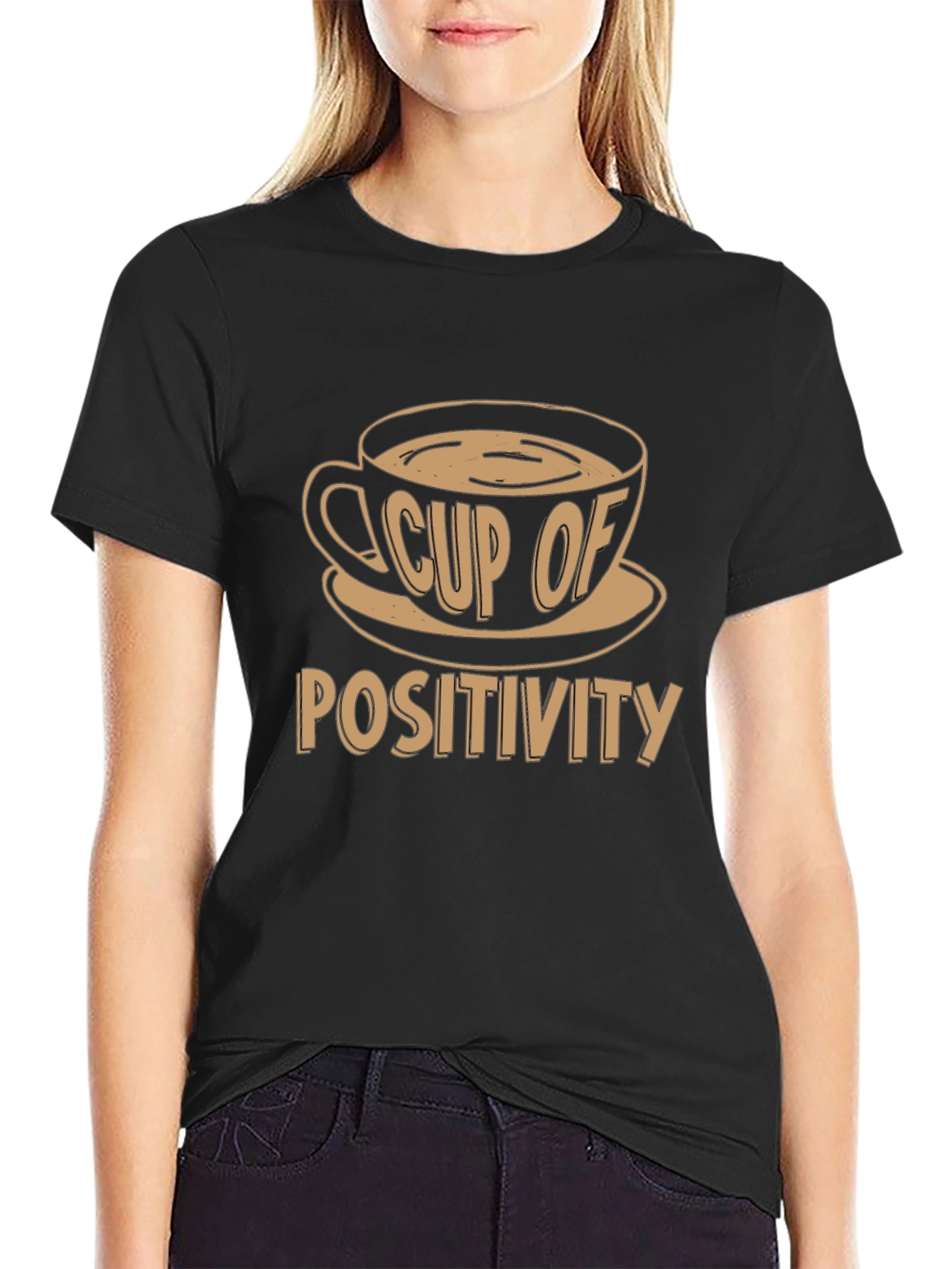 Cup of Positivity Graphic Tee - Motivational T-Shirt