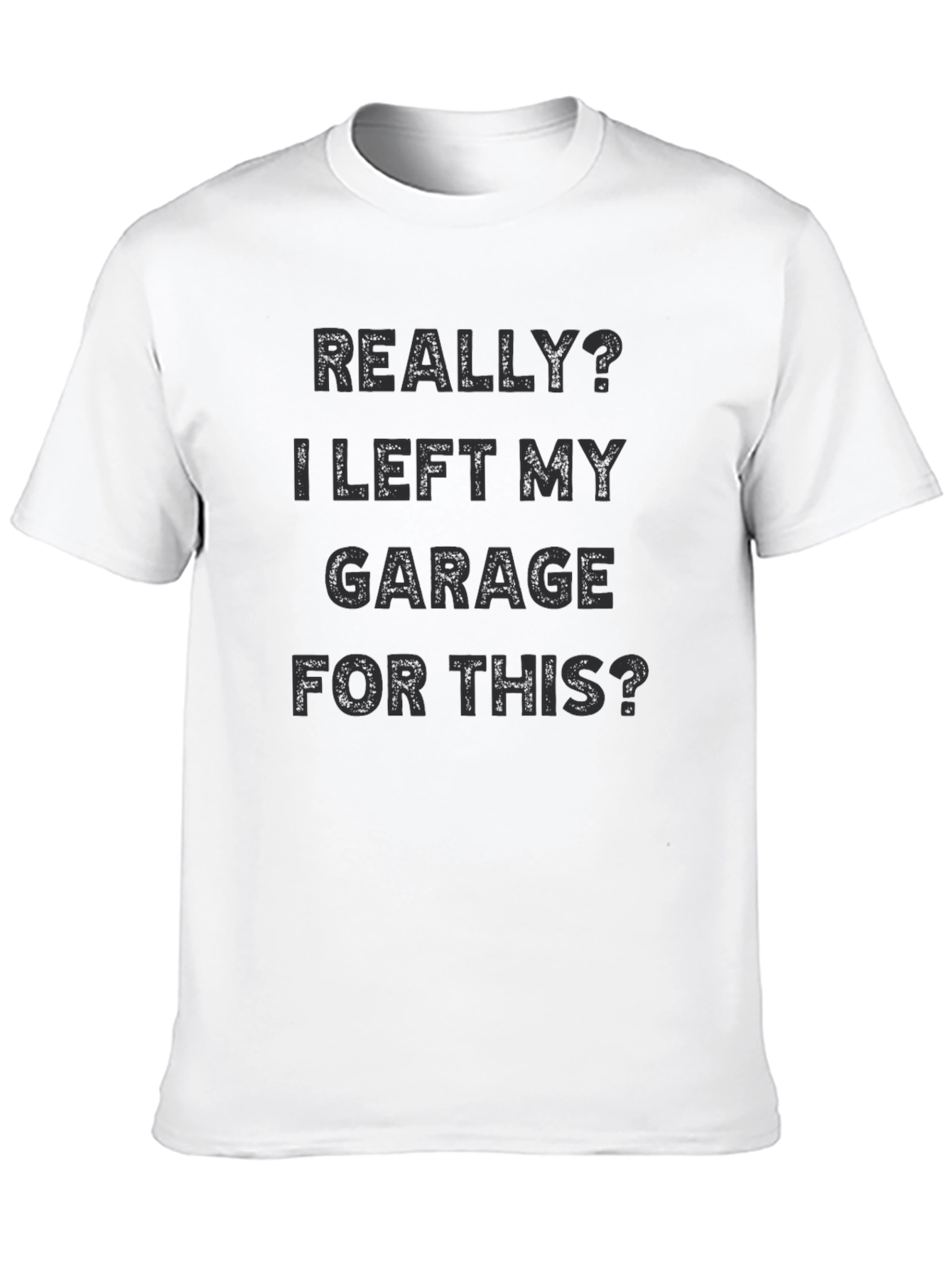 Funny Garage T-Shirt - Mens Black Graphic Tee