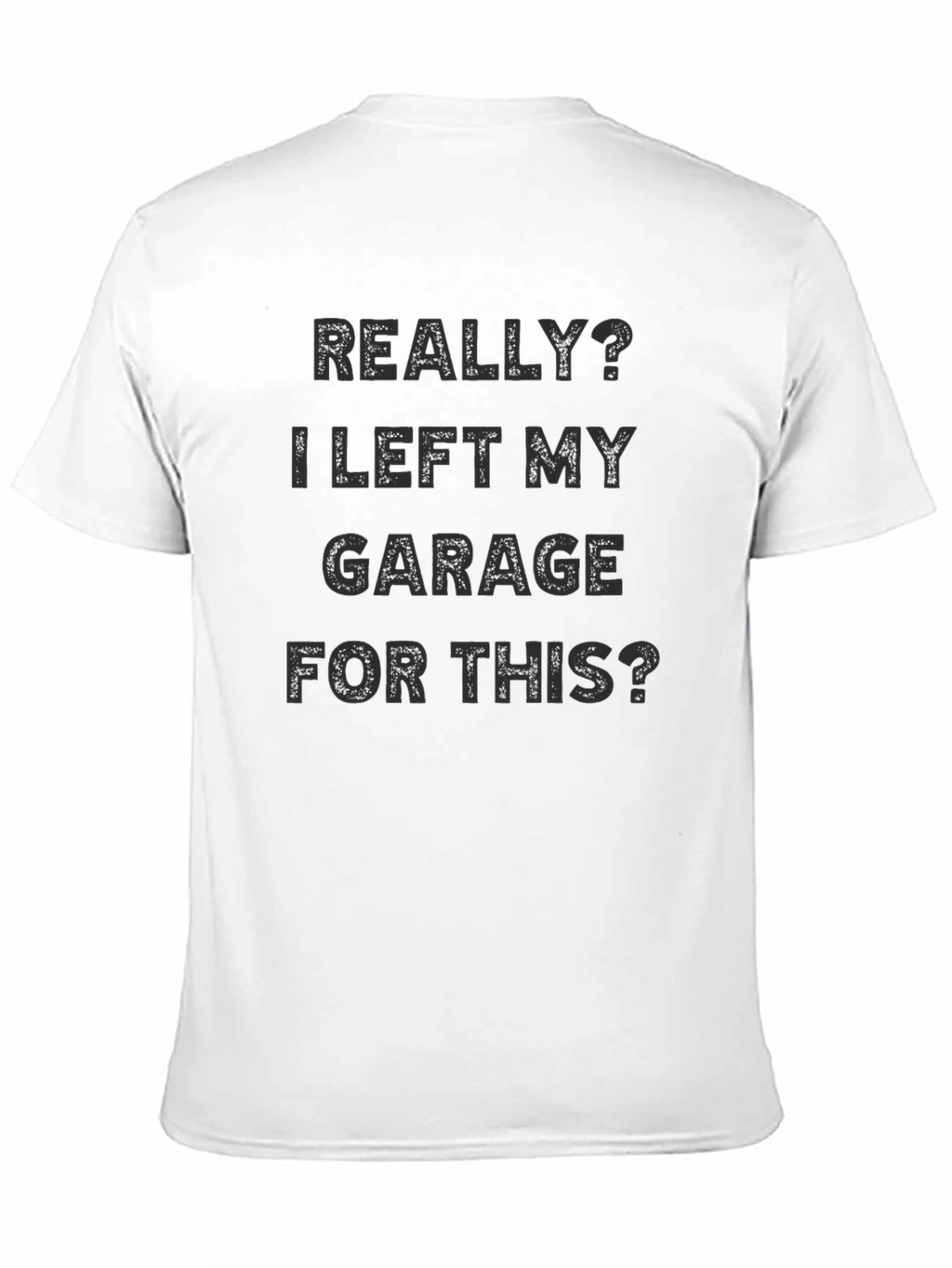 Funny Garage T-Shirt - Mens Black Graphic Tee