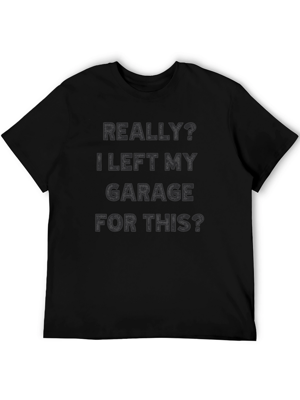 Funny Garage T-Shirt - Mens Black Graphic Tee