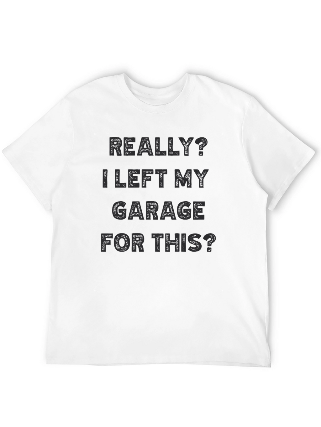 Funny Garage T-Shirt - Mens Black Graphic Tee