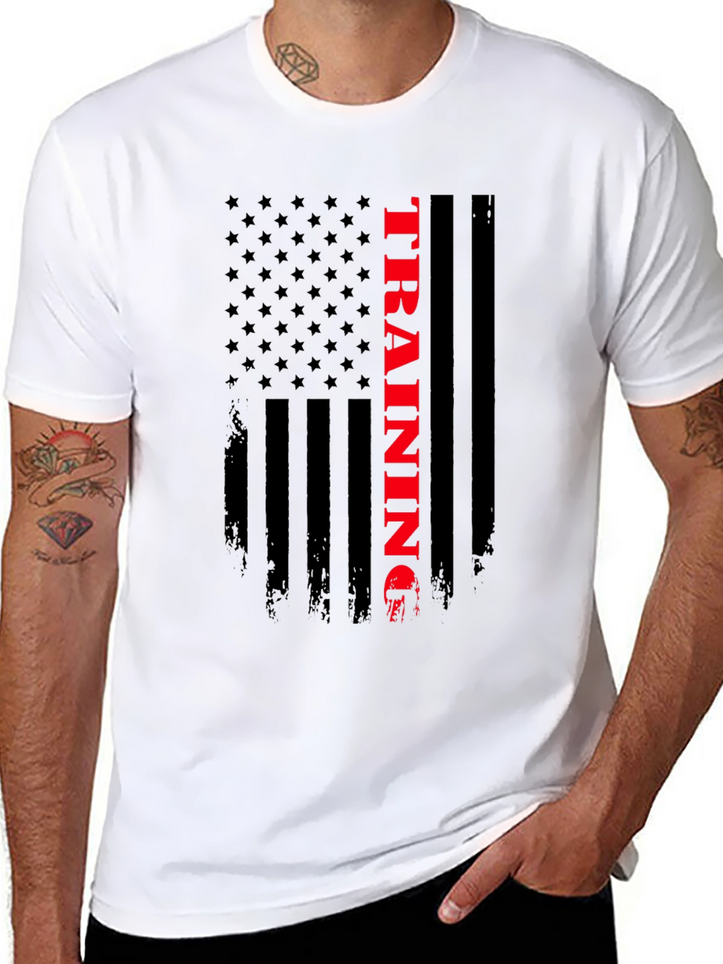American Flag Training T-Shirt