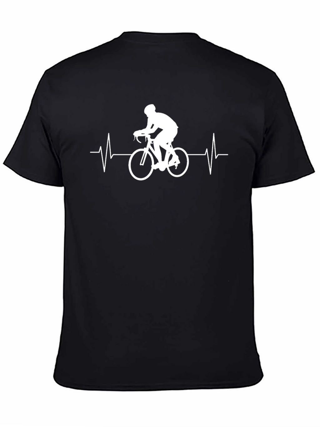 Cycling Heartbeat Graphic Tee - Black