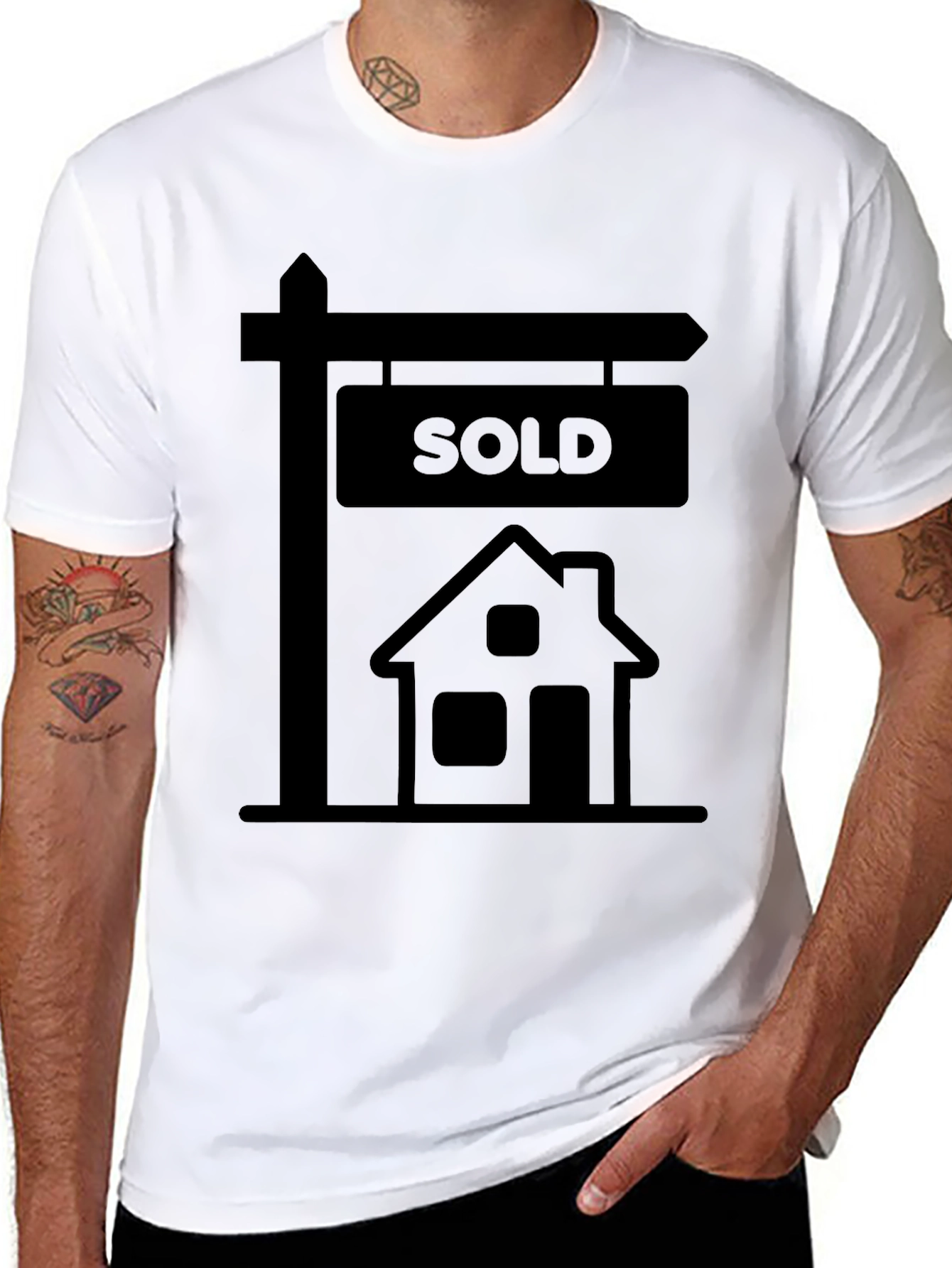 Sold House Graphic T-Shirt - Real Estate Tee