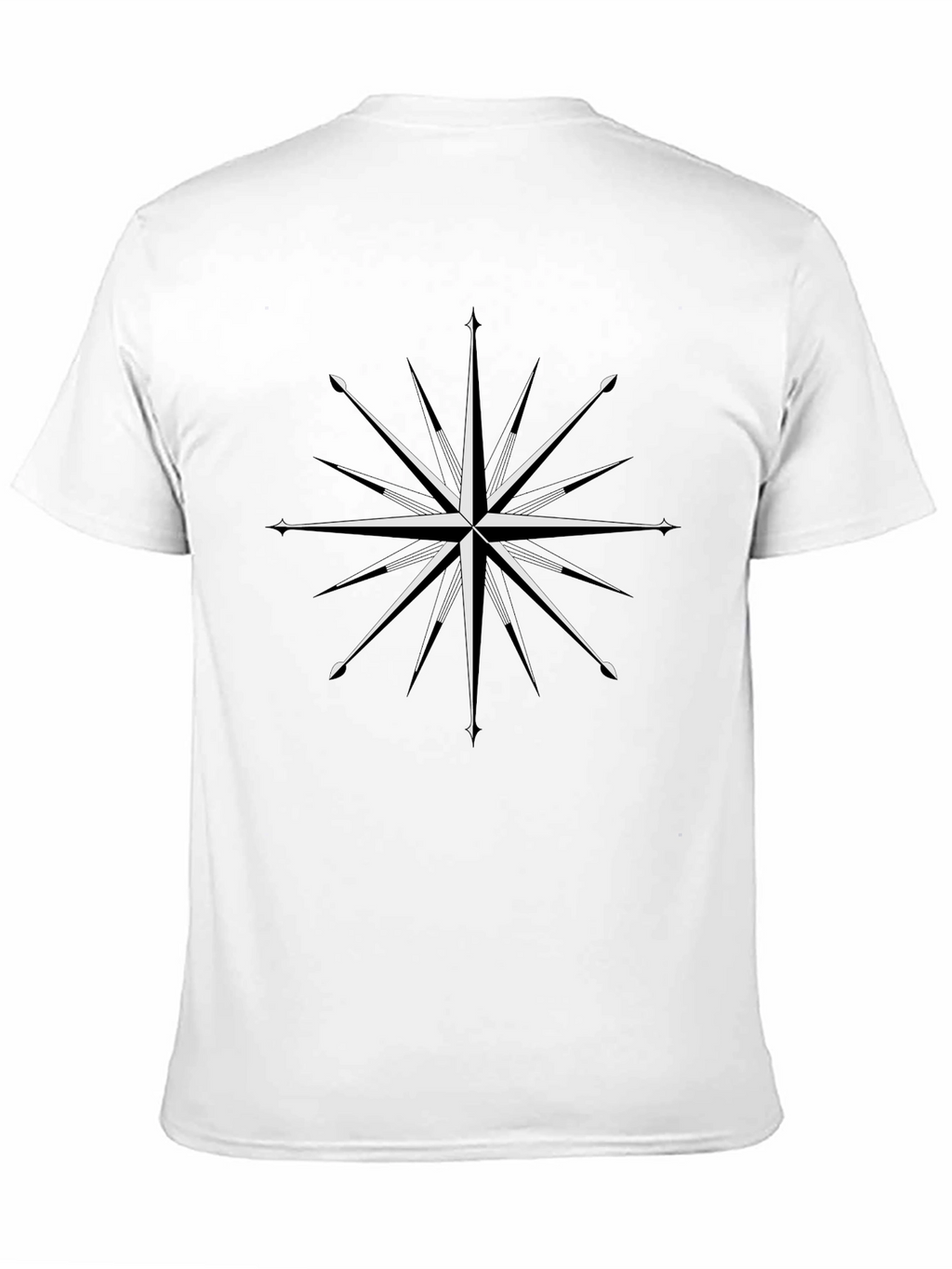 Compass Star Graphic T-Shirt - Black
