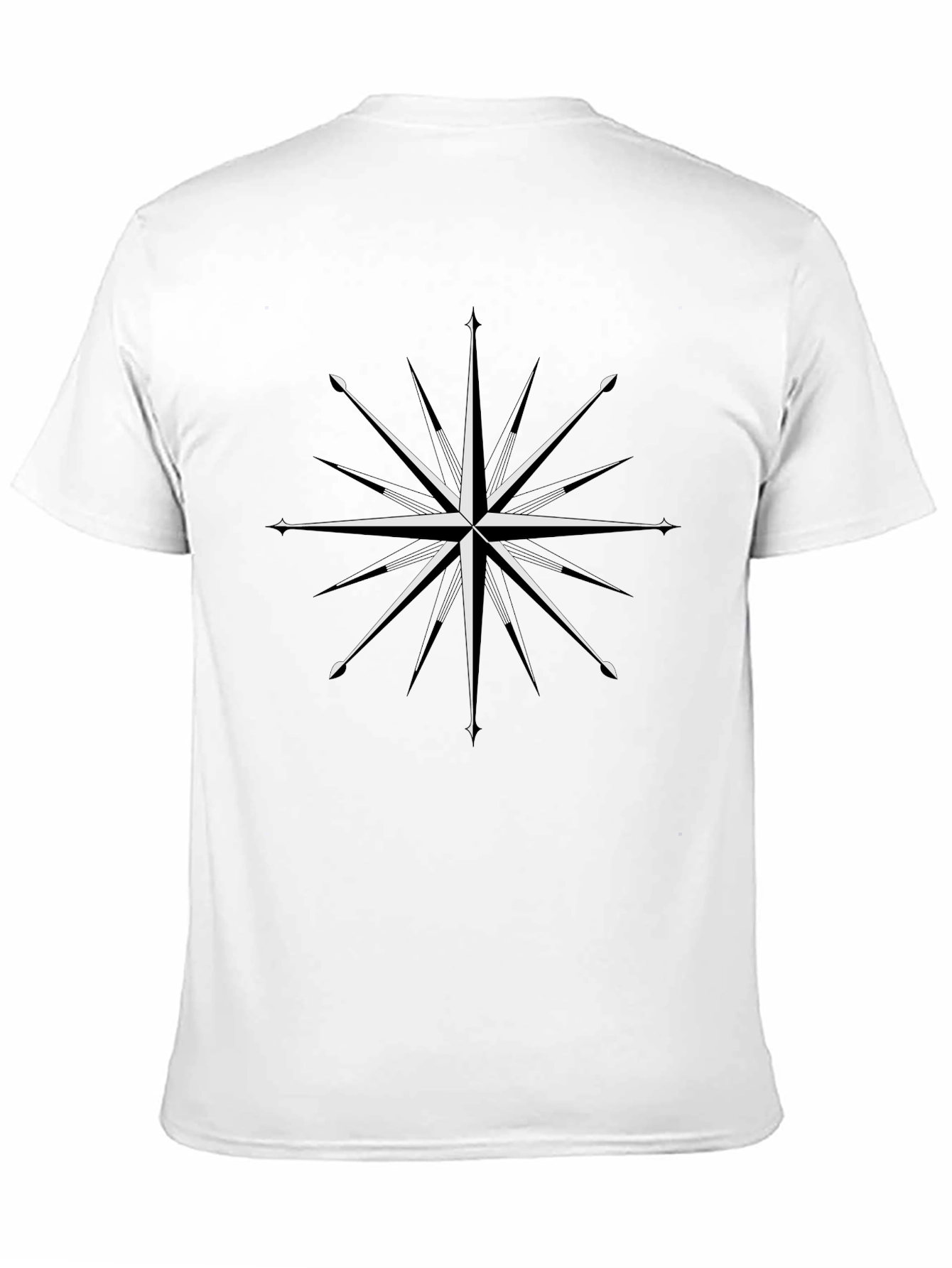 Compass Star Graphic T-Shirt - Black