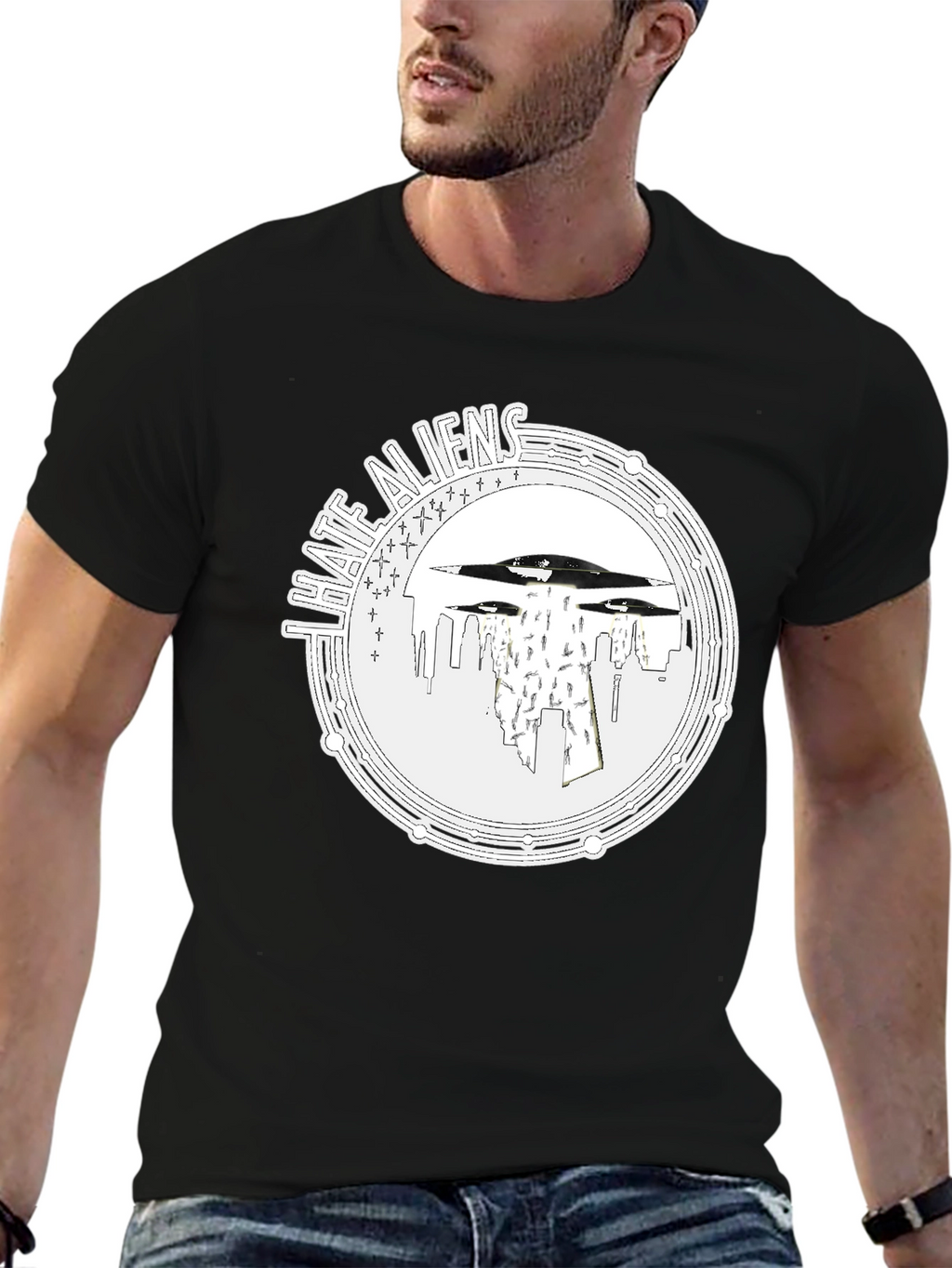 I Hate Aliens UFO T-Shirt