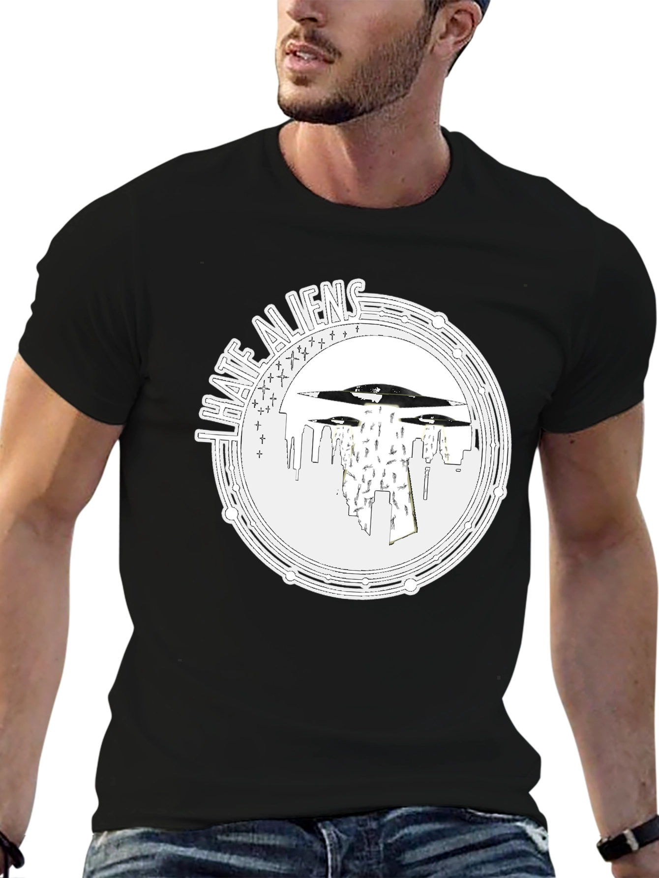 I Hate Aliens UFO T-Shirt