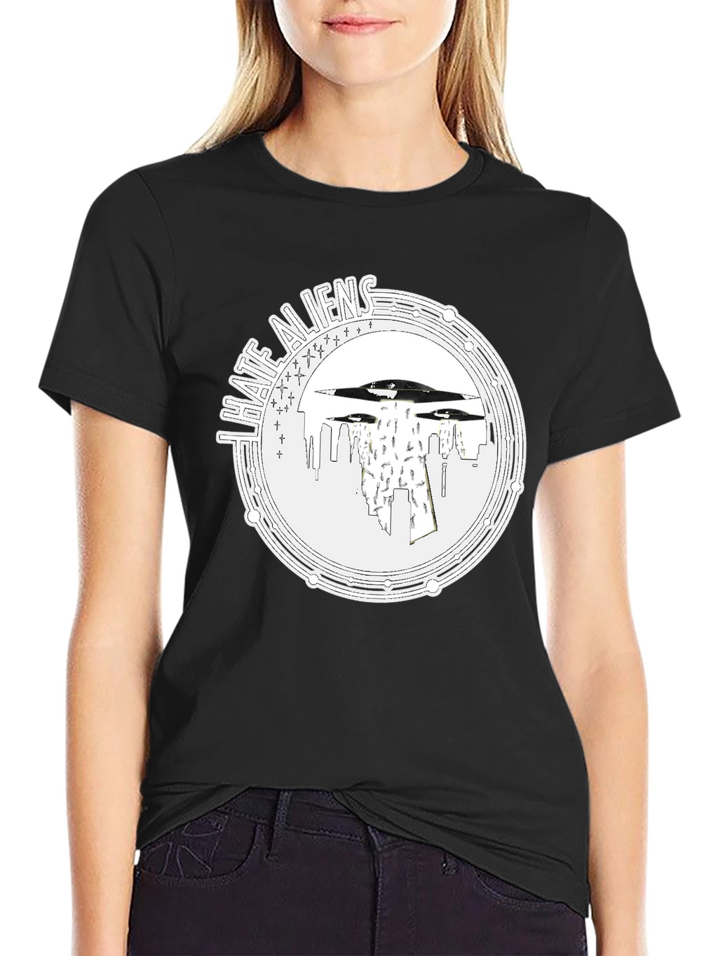 I Hate Aliens UFO T-Shirt