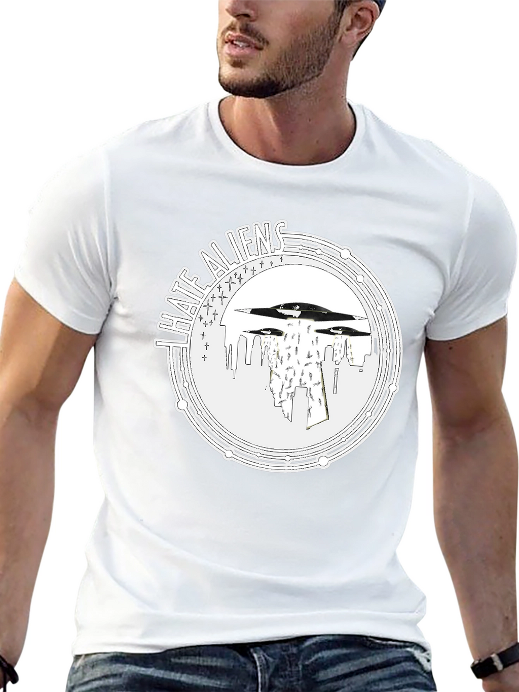 I Hate Aliens UFO T-Shirt