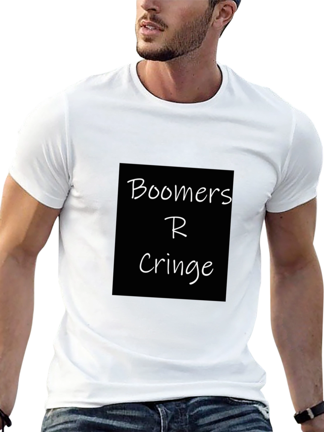 Boomers R Cringe Black T-Shirt