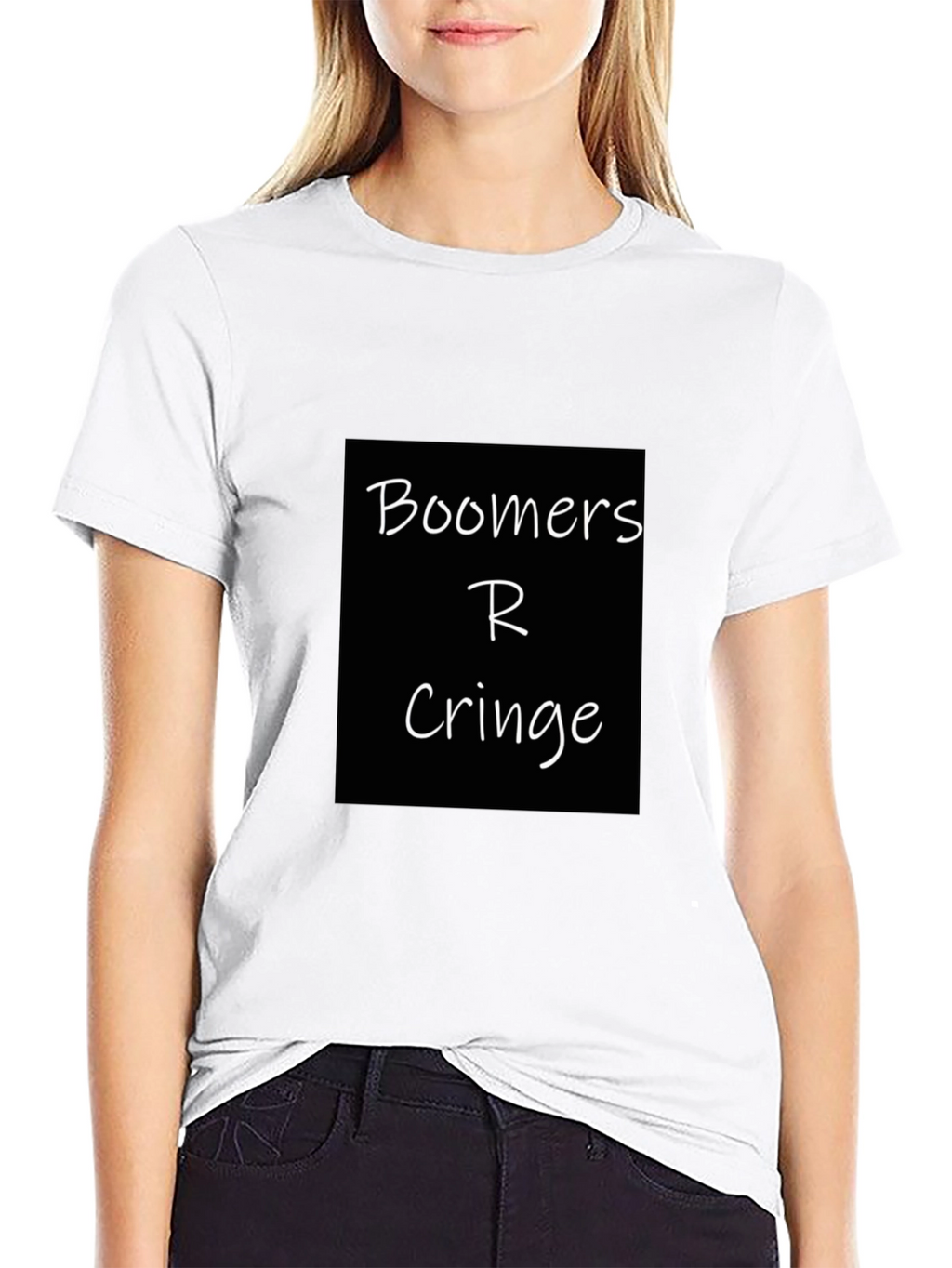 Boomers R Cringe Black T-Shirt