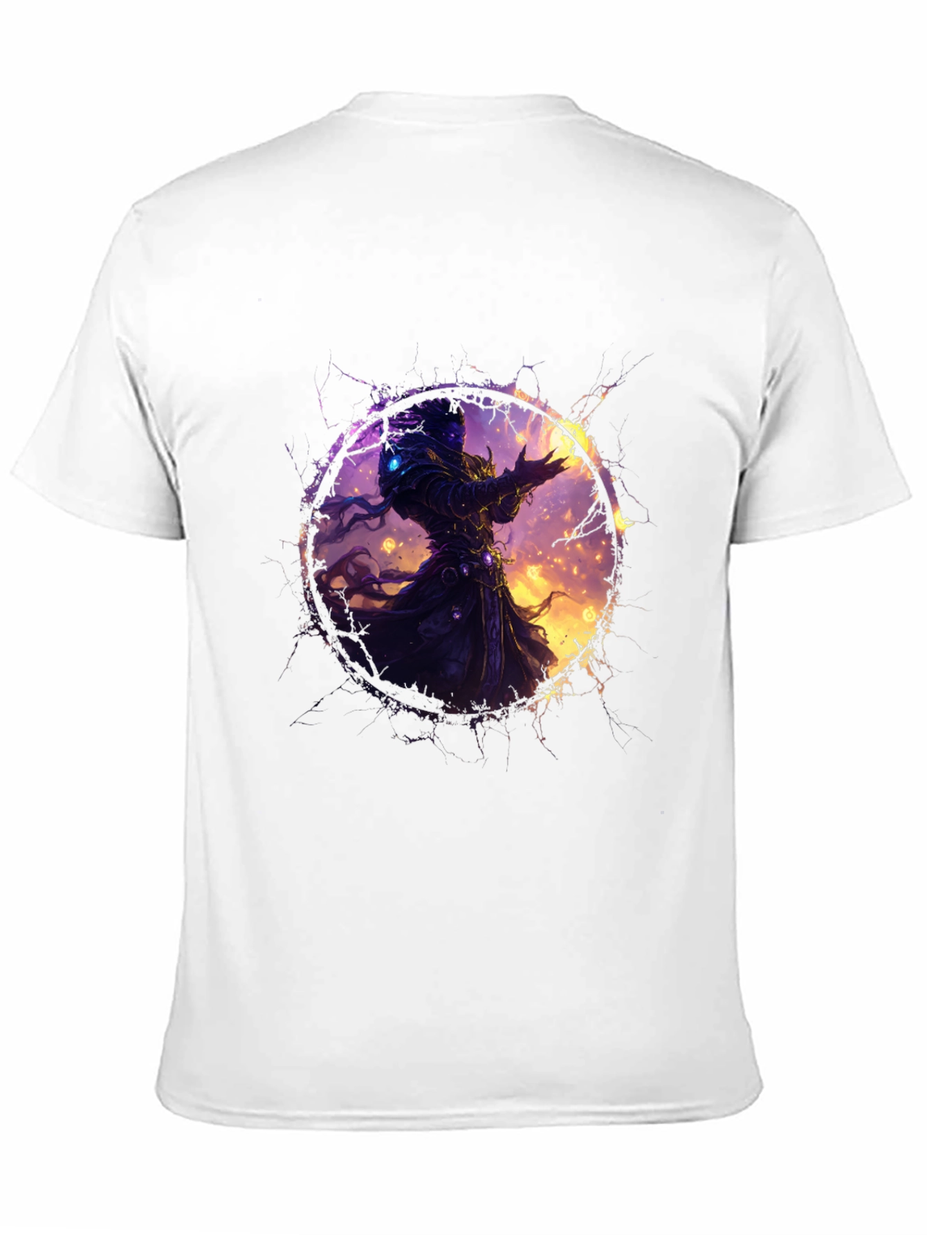 Mystic Mage Graphic Tee - Black Cotton Comfort