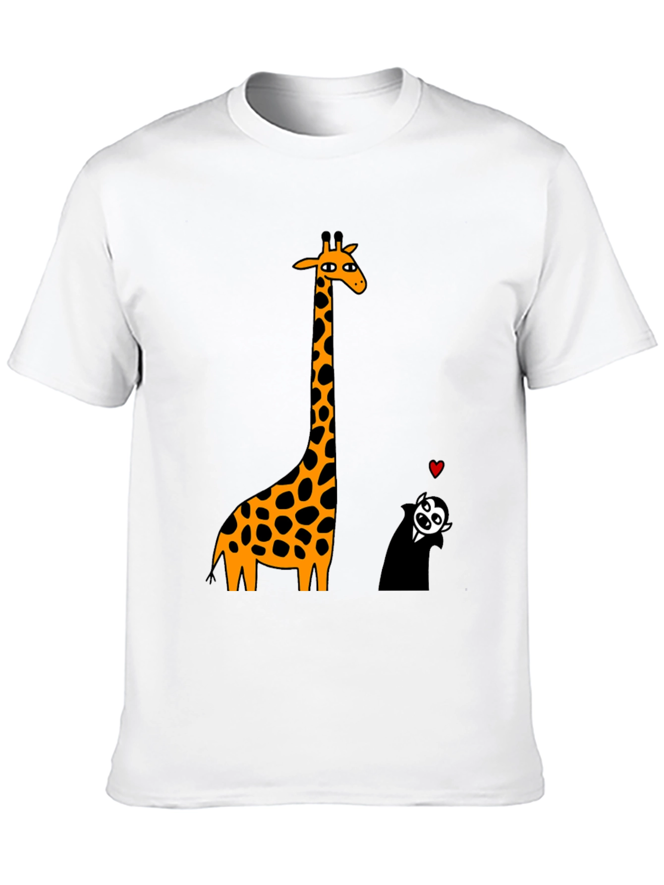 Giraffe & Vampire Graphic Tee - Black
