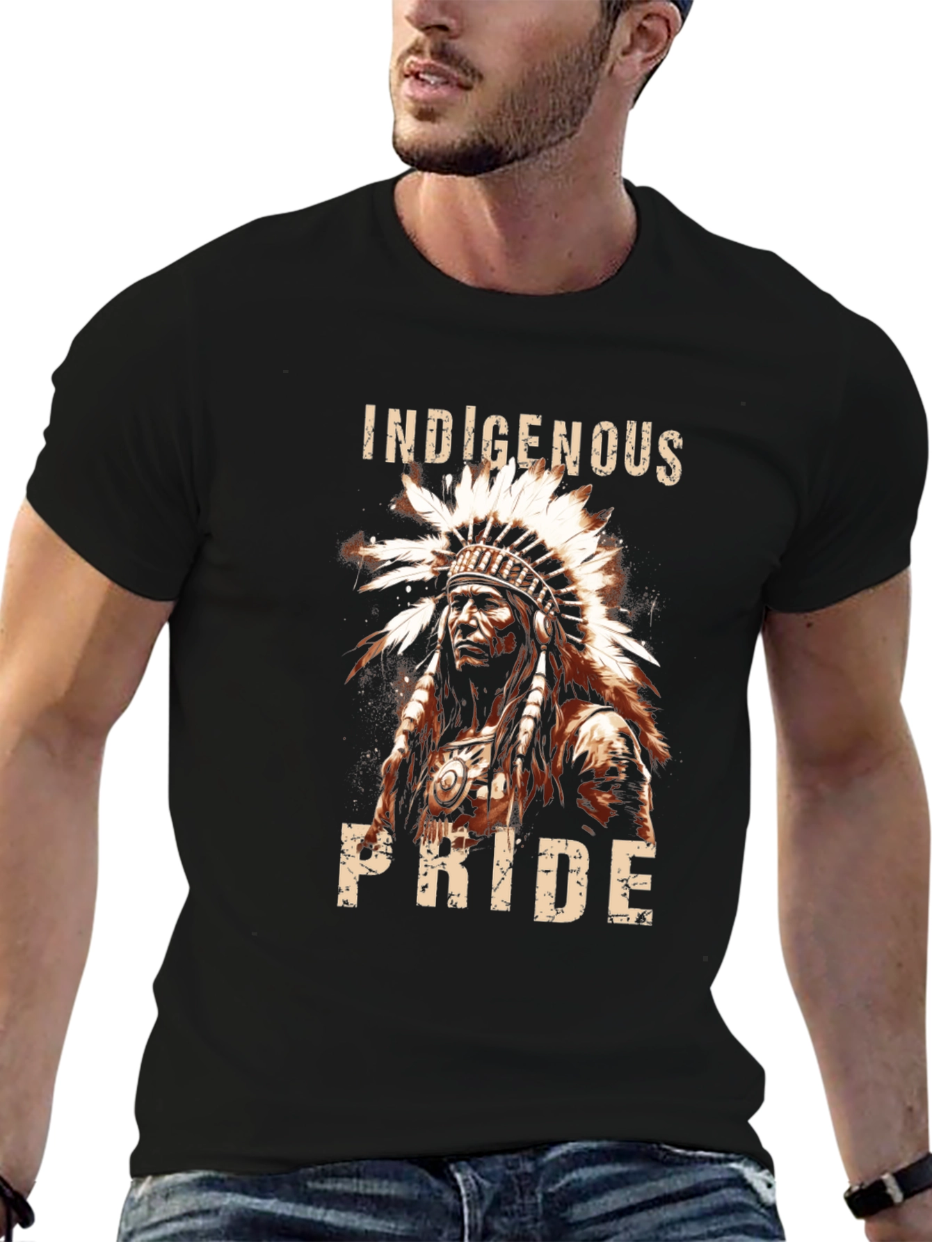 Indigenous Pride Graphic Tee - Black