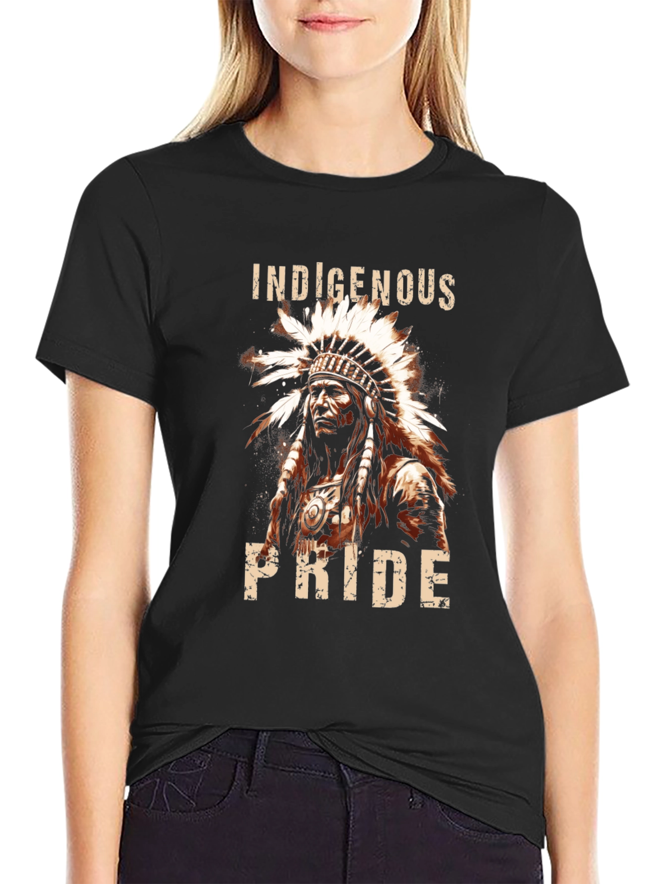 Indigenous Pride Graphic Tee - Black