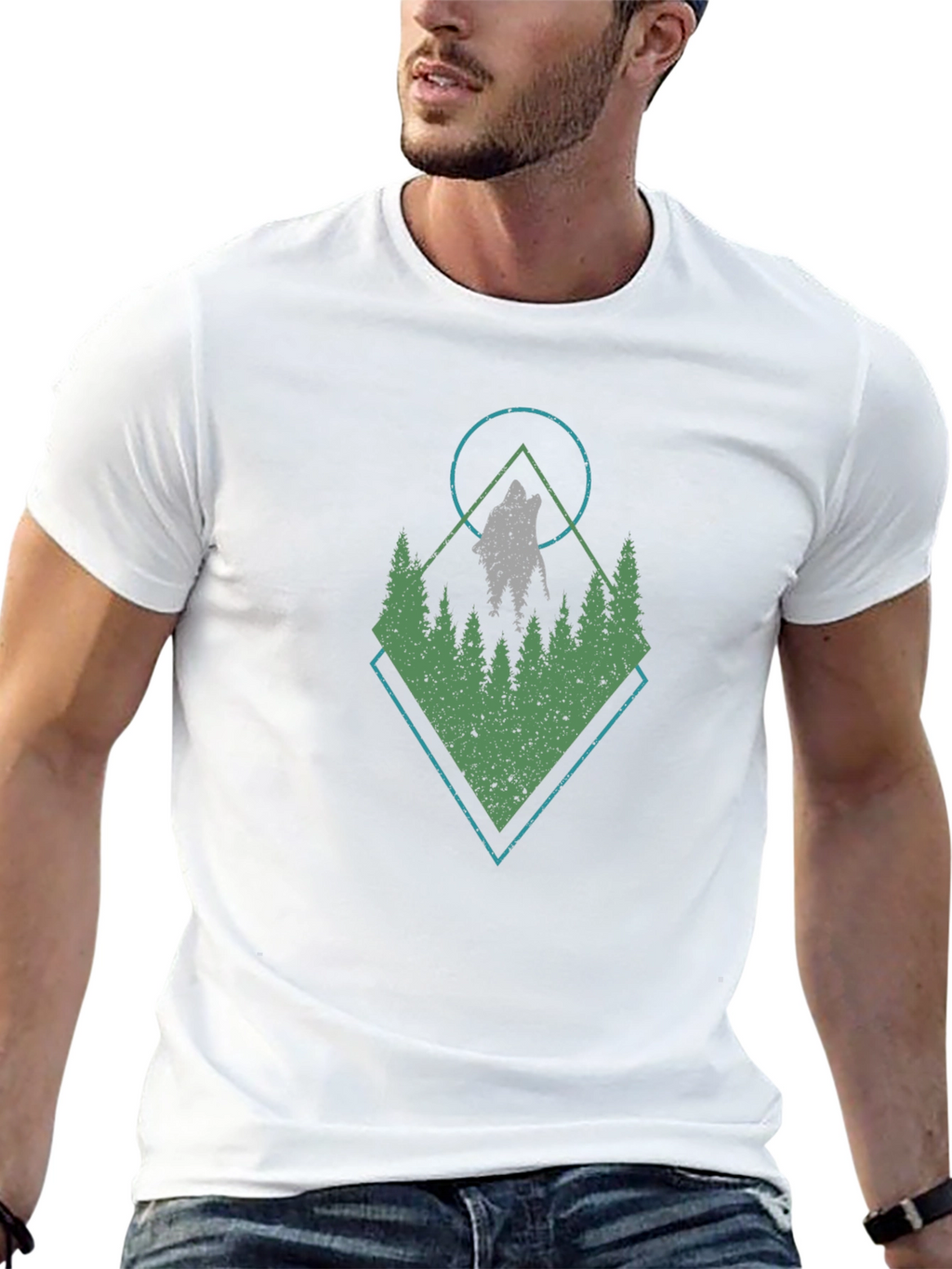 Wolf & Woods Graphic Tee - Black T-Shirt
