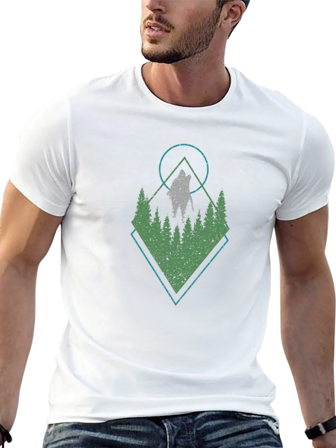 Wolf & Woods Graphic Tee - Black T-Shirt
