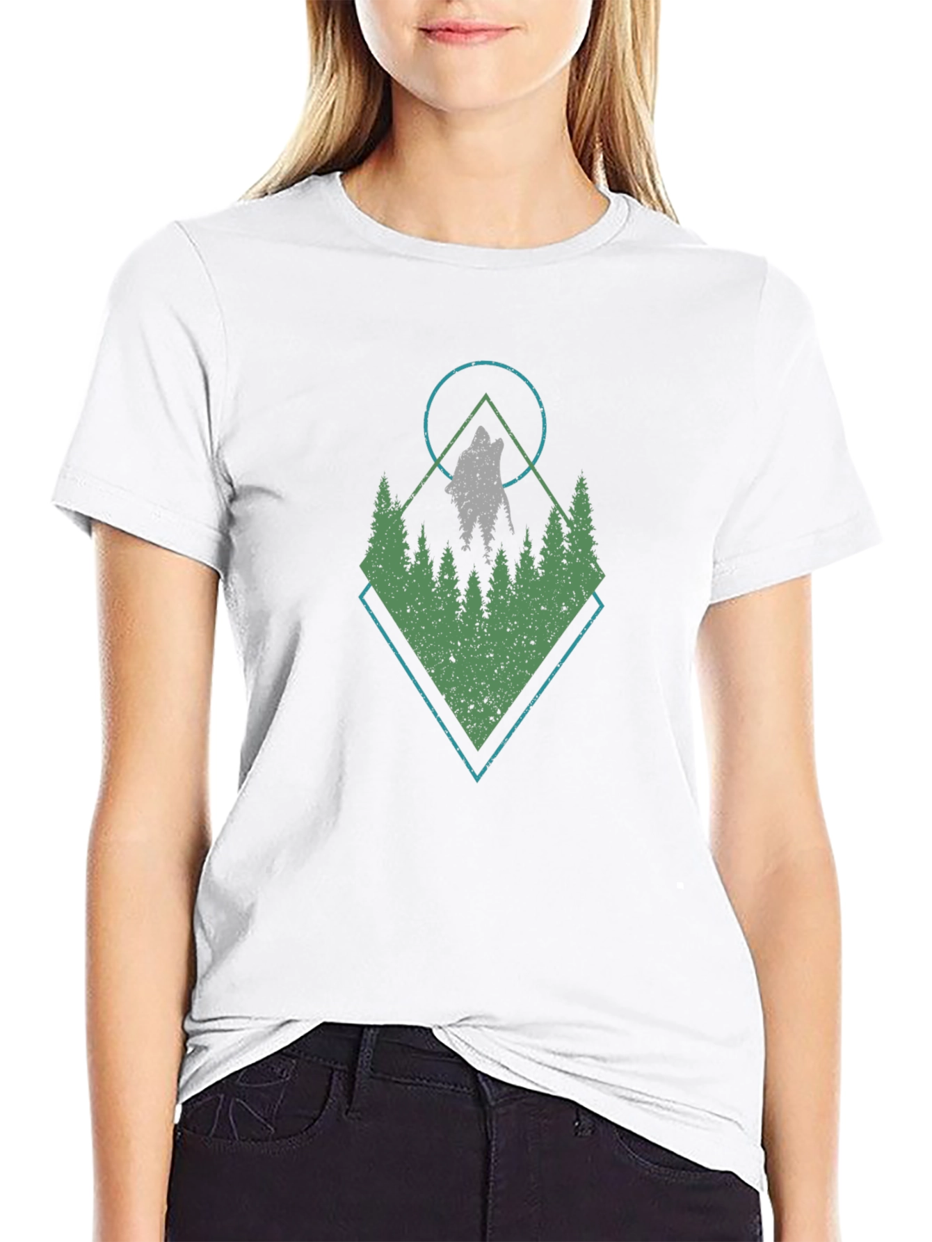 Wolf & Woods Graphic Tee - Black T-Shirt