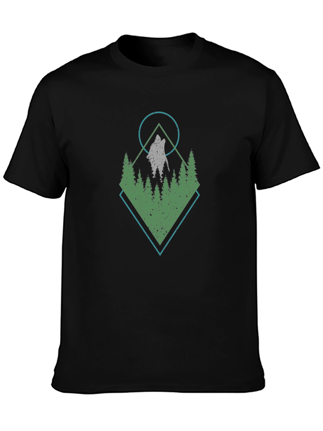 Wolf & Woods Graphic Tee - Black T-Shirt