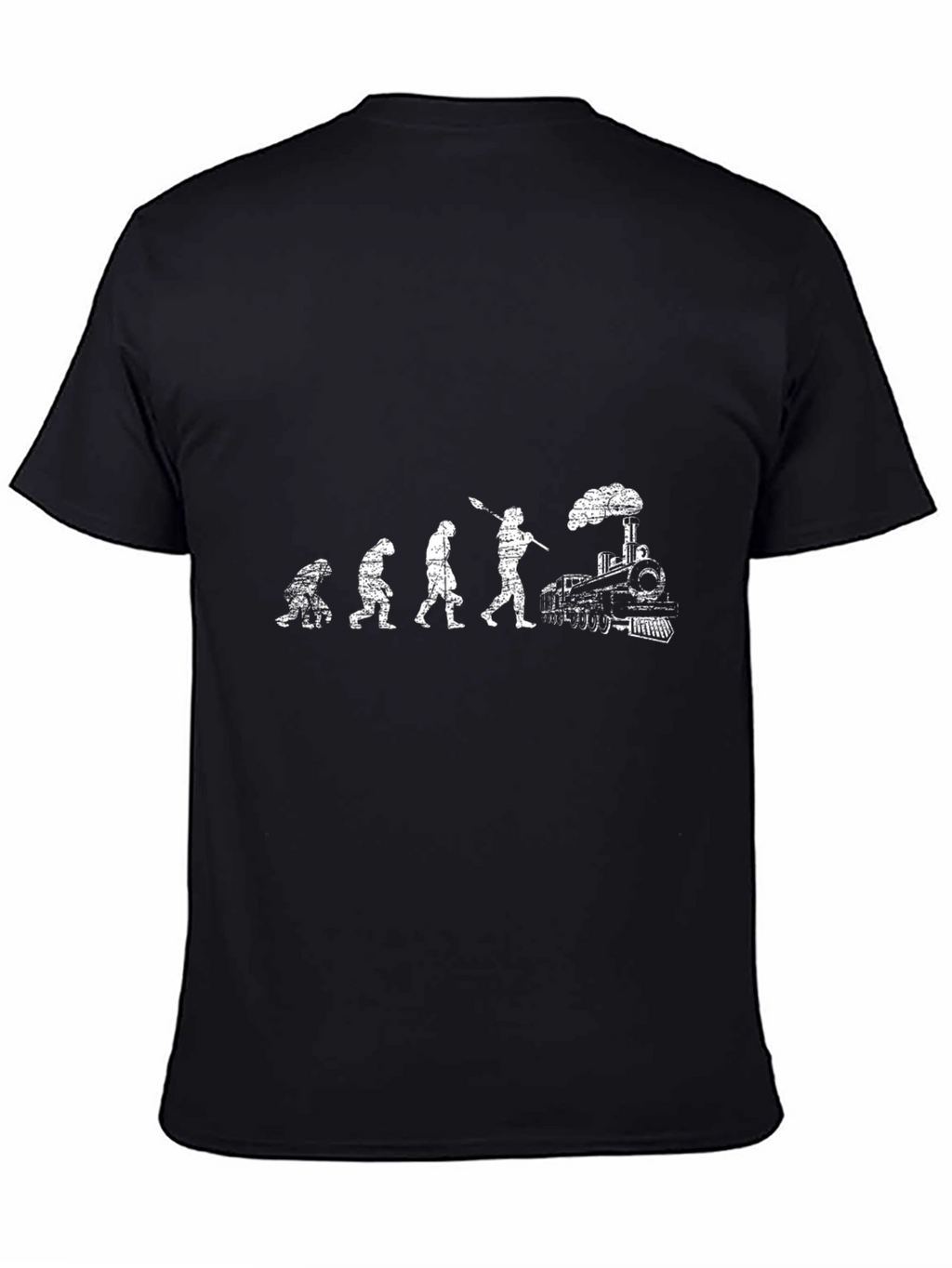 Evolution to Trains Black T-Shirt