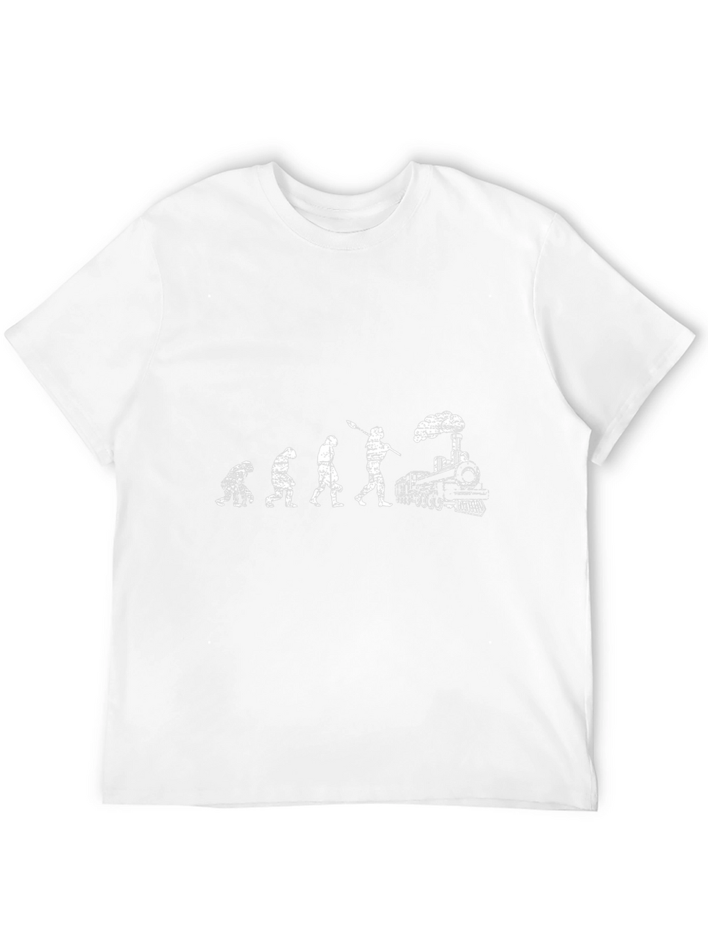 Evolution to Trains Black T-Shirt