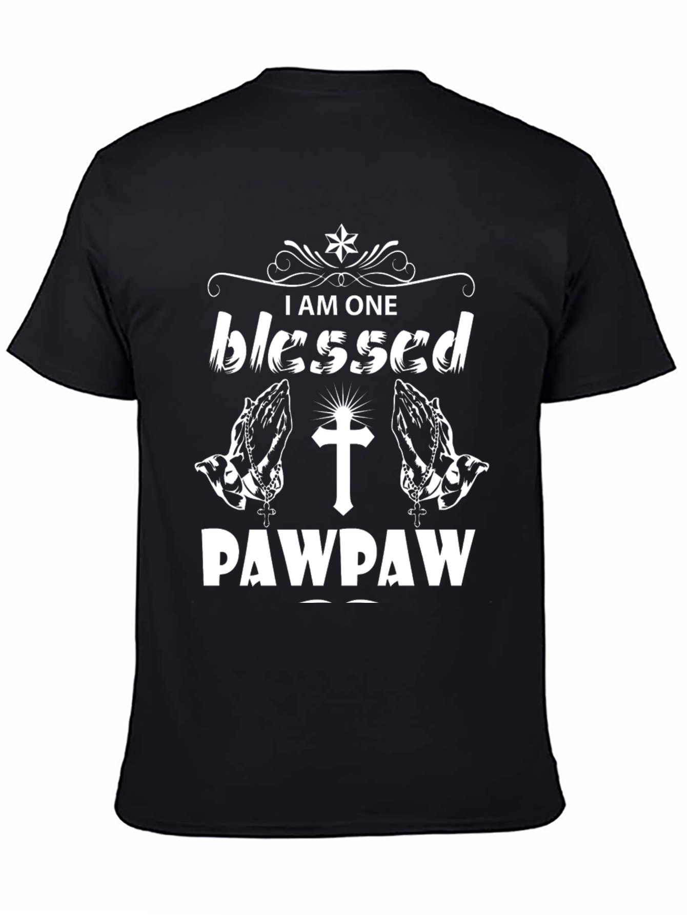 Blessed Pawpaw T-Shirt Christian Grandpa Tee