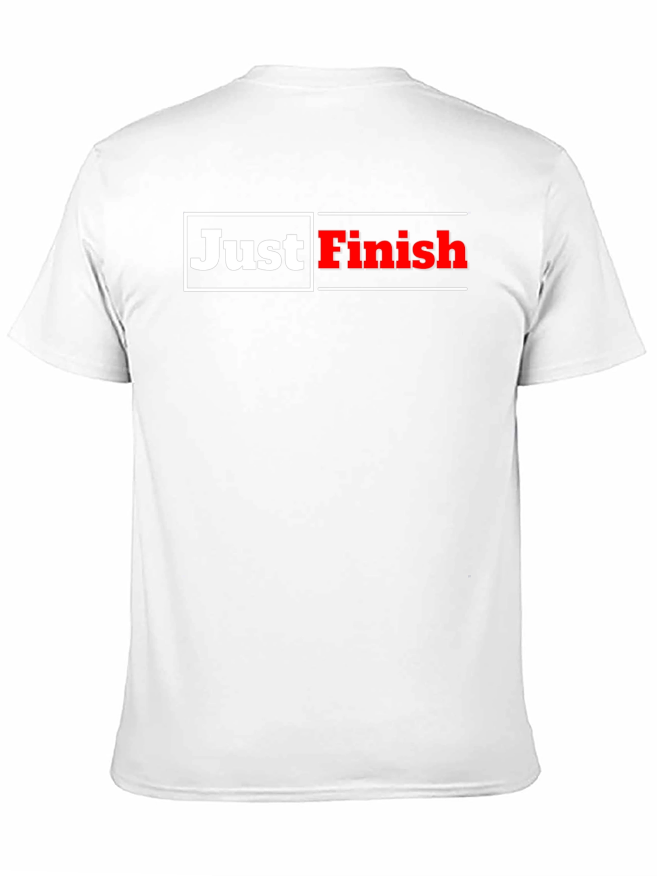 Just Finish Black Graphic T-Shirt