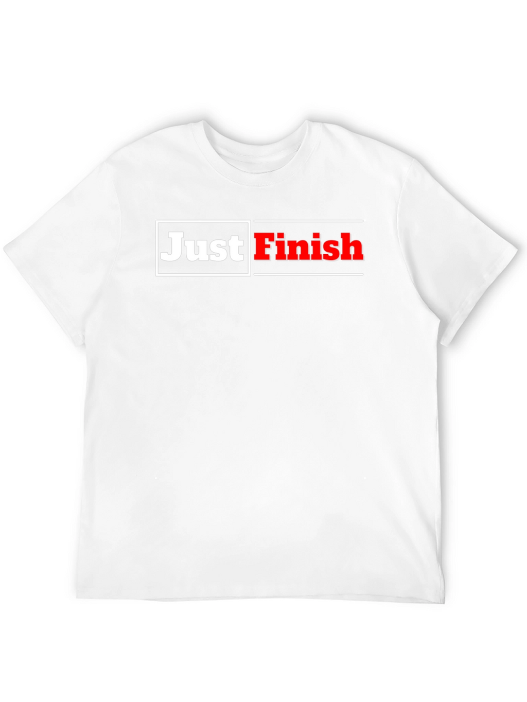 Just Finish Black Graphic T-Shirt