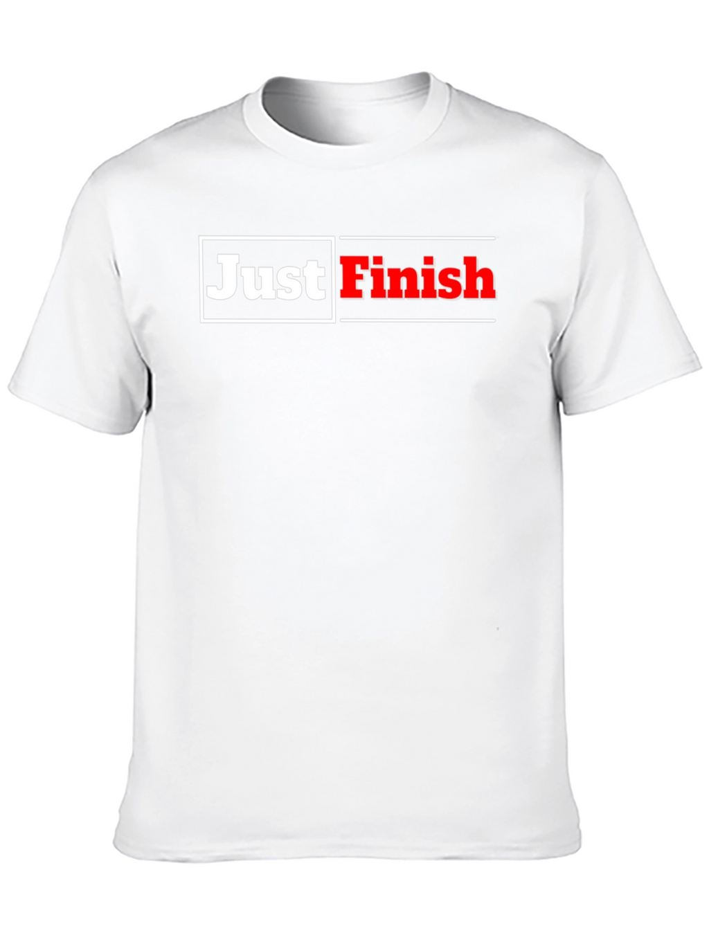 Just Finish Black Graphic T-Shirt