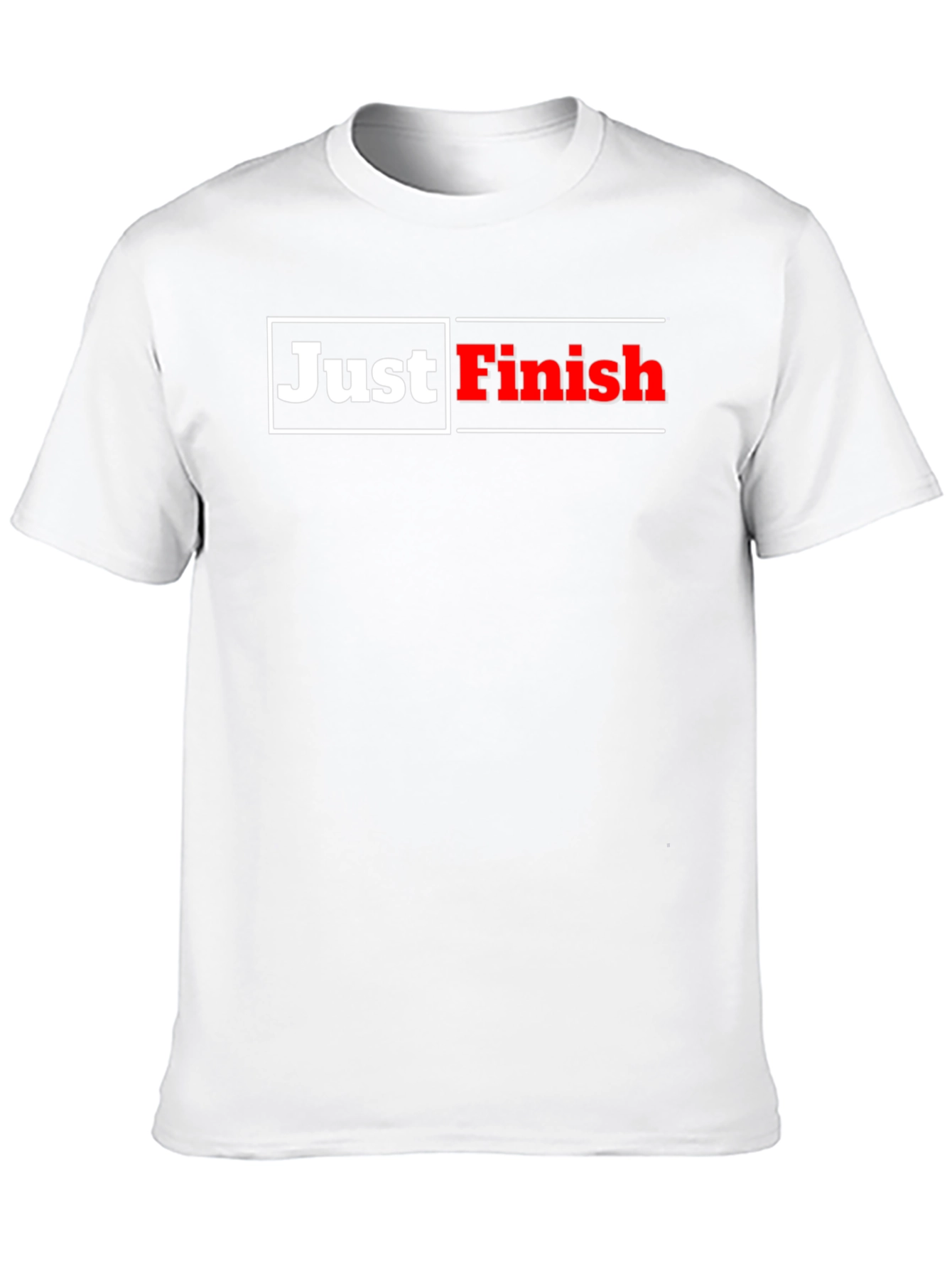 Just Finish Black Graphic T-Shirt
